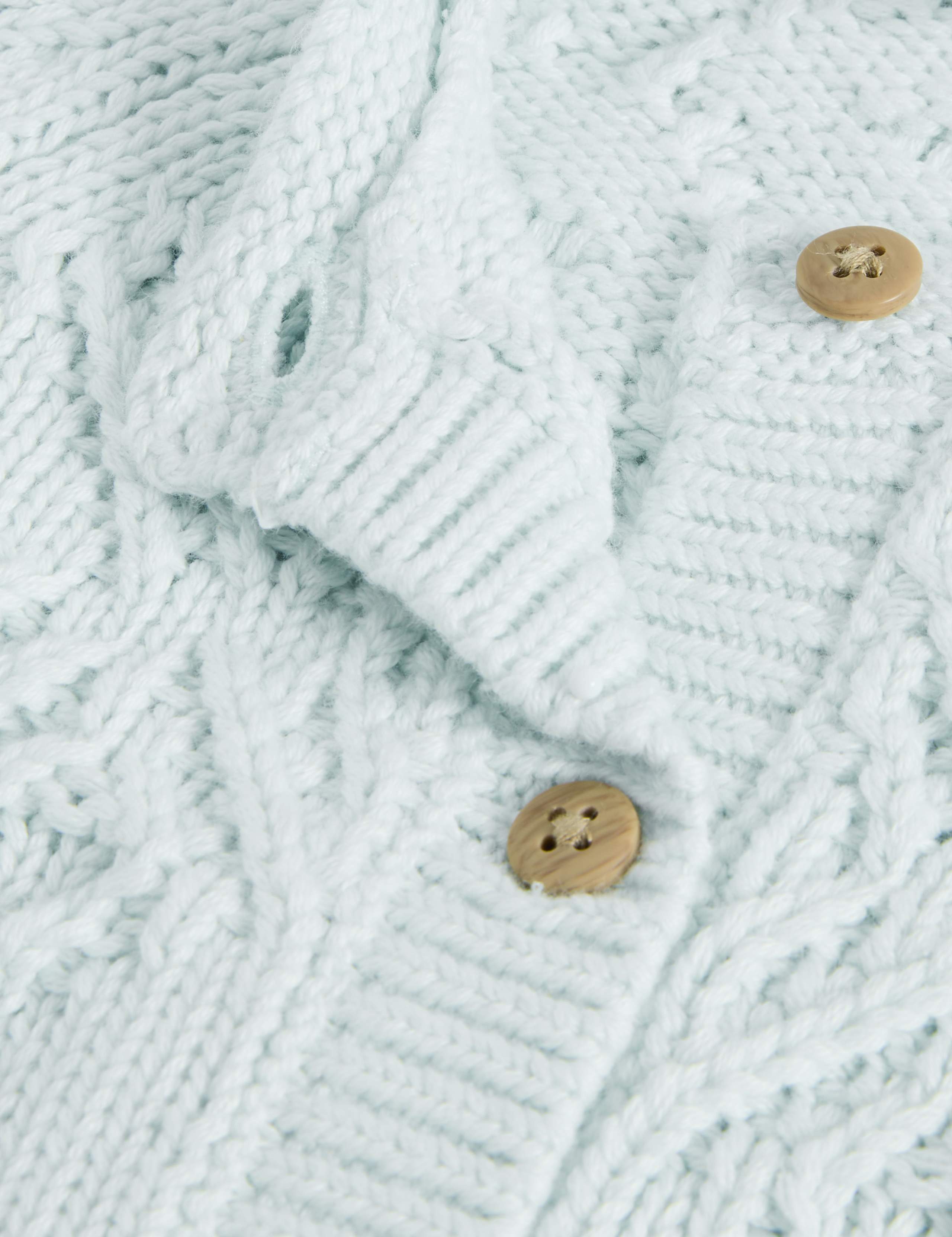 Pure Cotton Patterned Cardigan (0-3 Yrs) 3 of 3