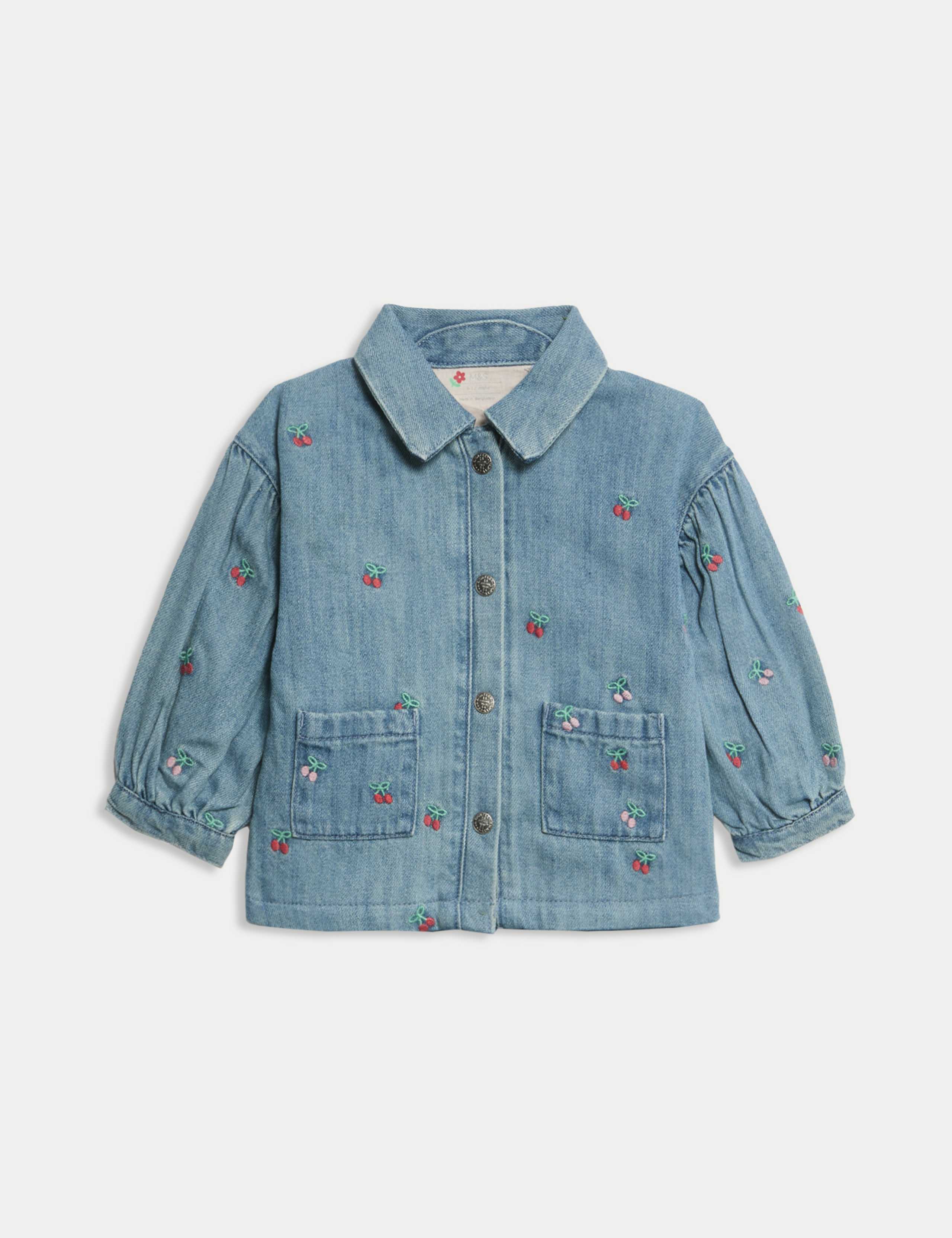 2pc Denim Embroidered Jacket & Jeans Outfit (0-6 Yrs) 3 of 6
