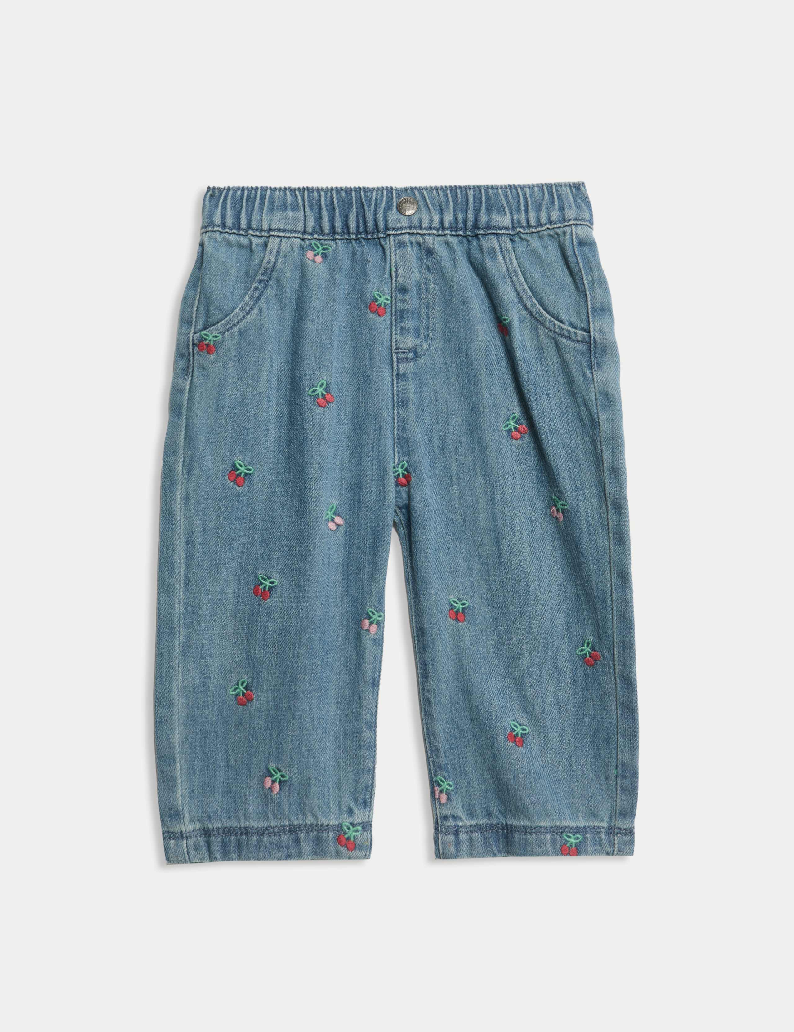 2pc Denim Embroidered Jacket & Jeans Outfit (0-6 Yrs) 4 of 6