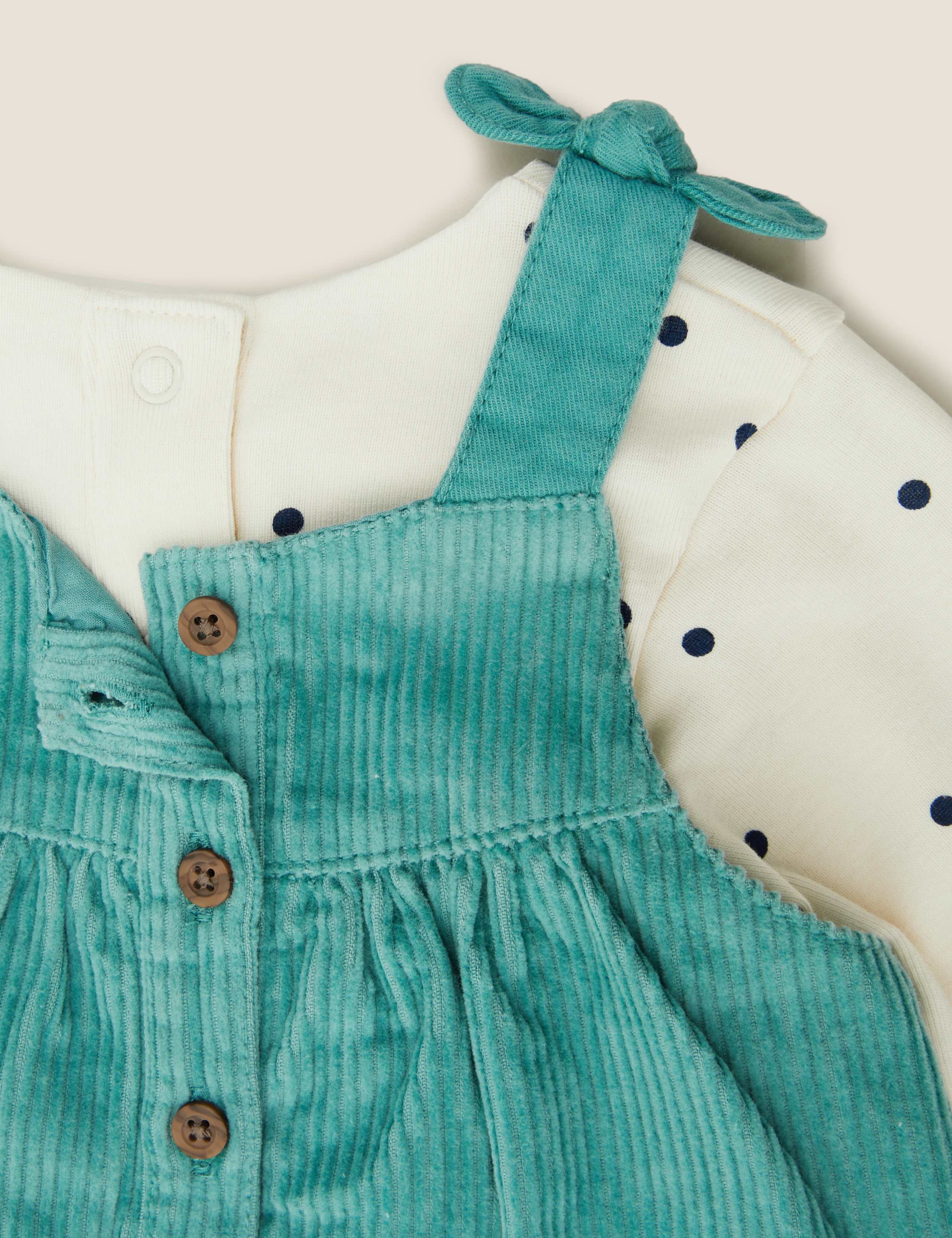 3 Piece Cord Dress Outfit (0-3 Yrs) 5 of 6