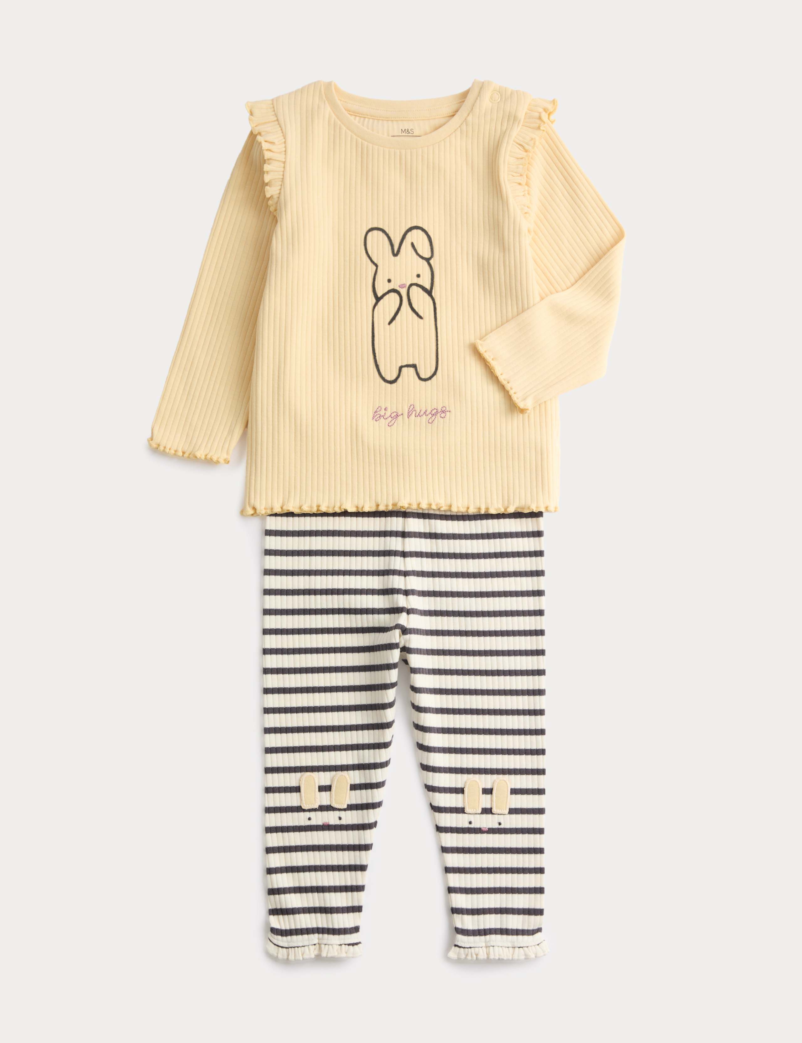 2pc Cotton Rich Bunny Outfit (0-3 Yrs) 1 of 3