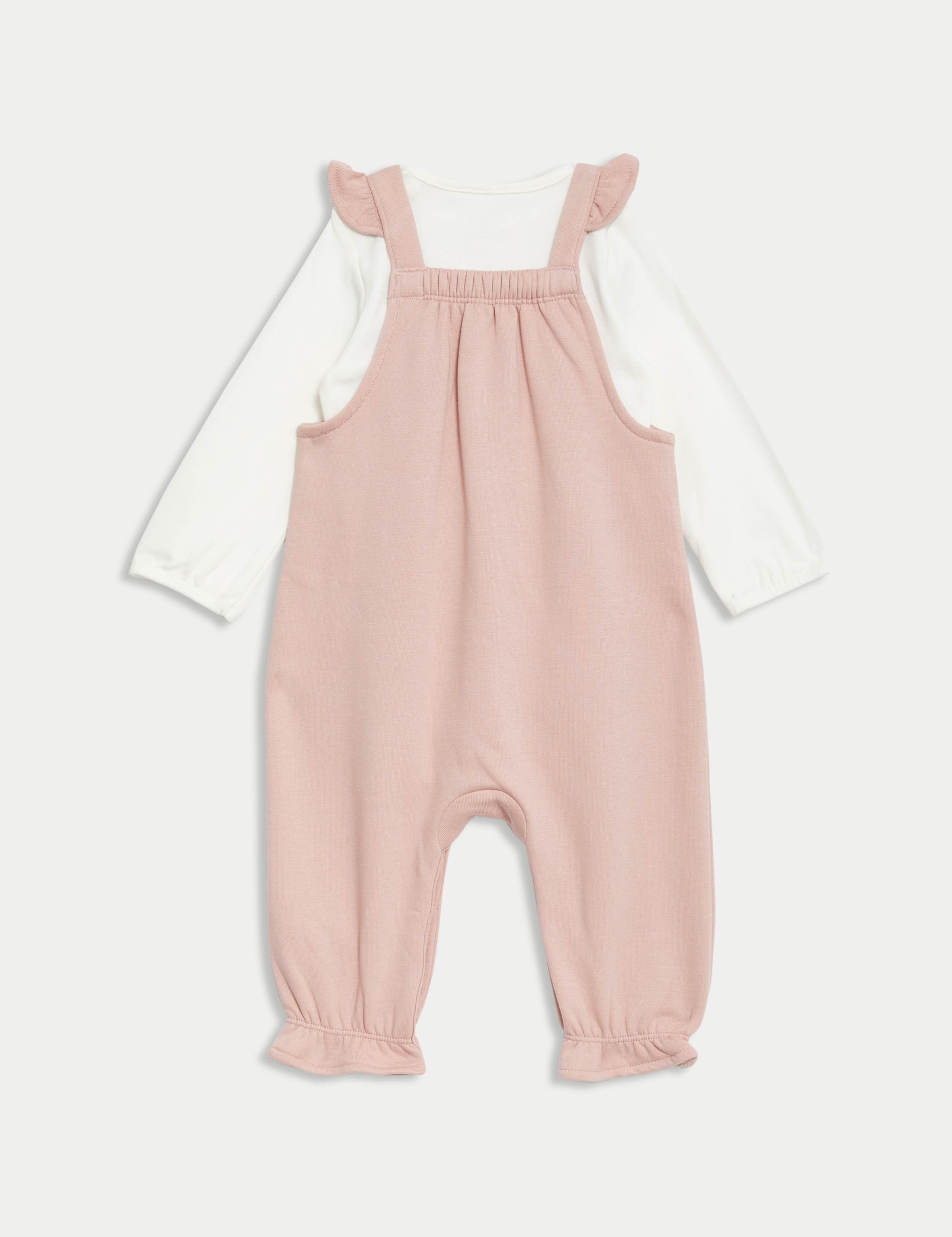 2pc Cotton Rich Dungarees (0-3 Yrs) 2 of 6