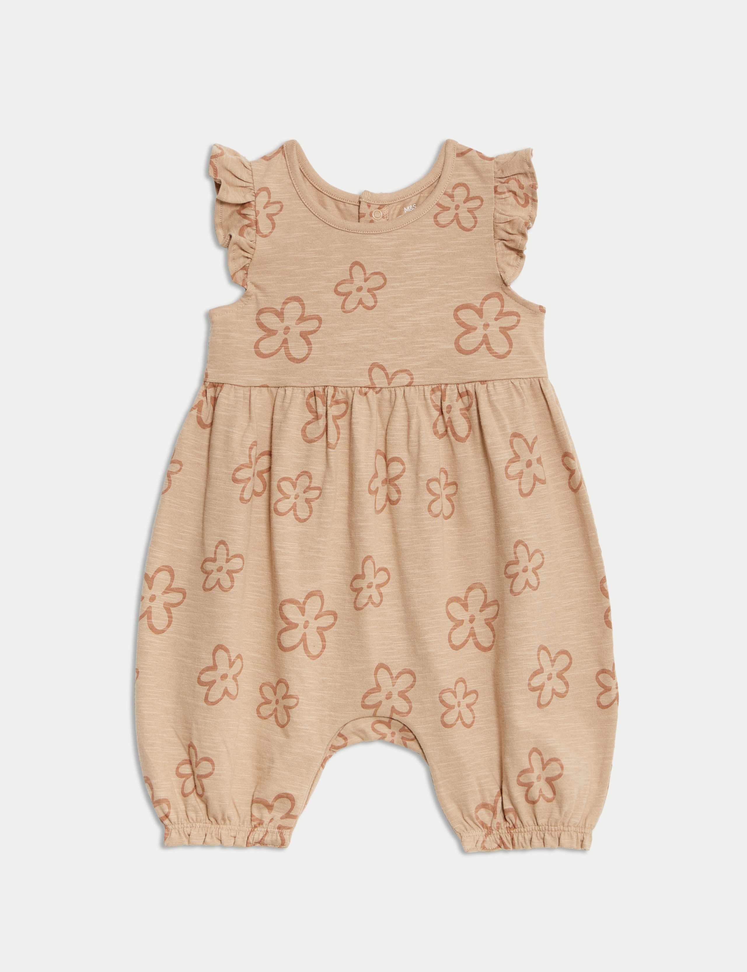 Pure Cotton Floral Romper 0 3 Yrs M S Collection M S