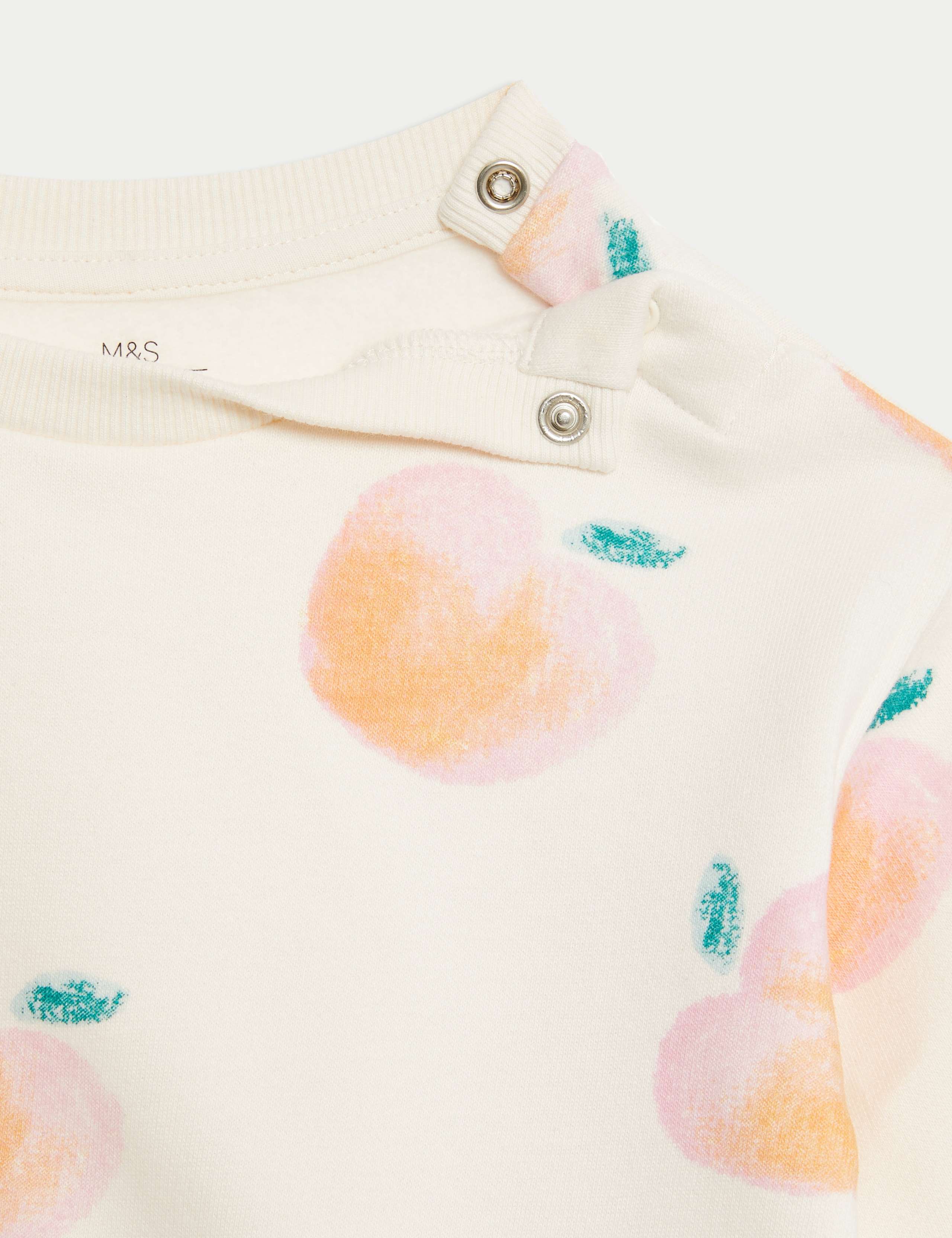 2pc Cotton Rich Peach Top & Bottom Outfit (0 Mths-3 Yrs) 5 of 6