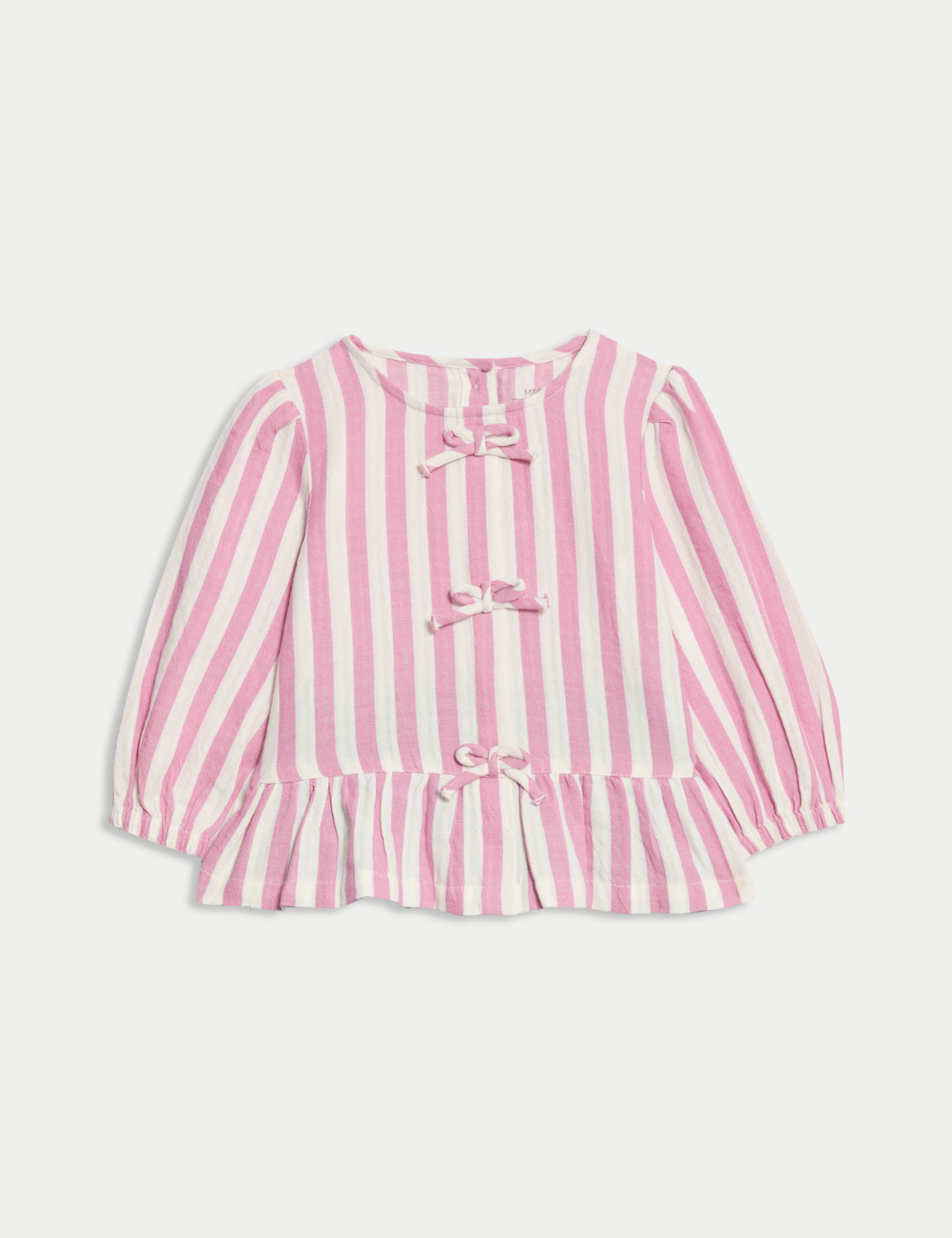 2pc Pure Cotton Striped Top & Jeans Outfit (0-6 Yrs) 4 of 7