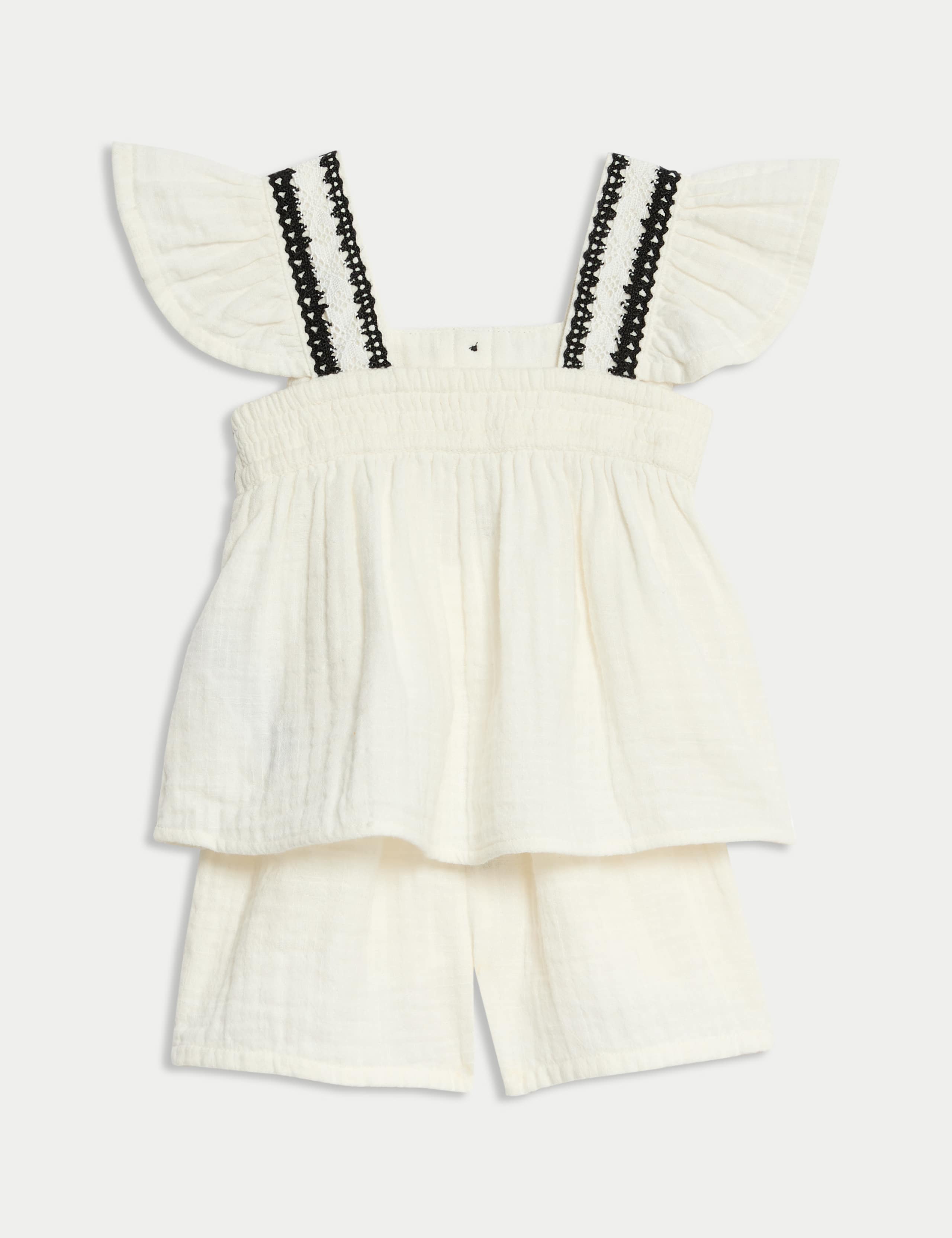 2pc Woven Pure Cotton Co-ord Outfit (0-6 Yrs) 2 of 6