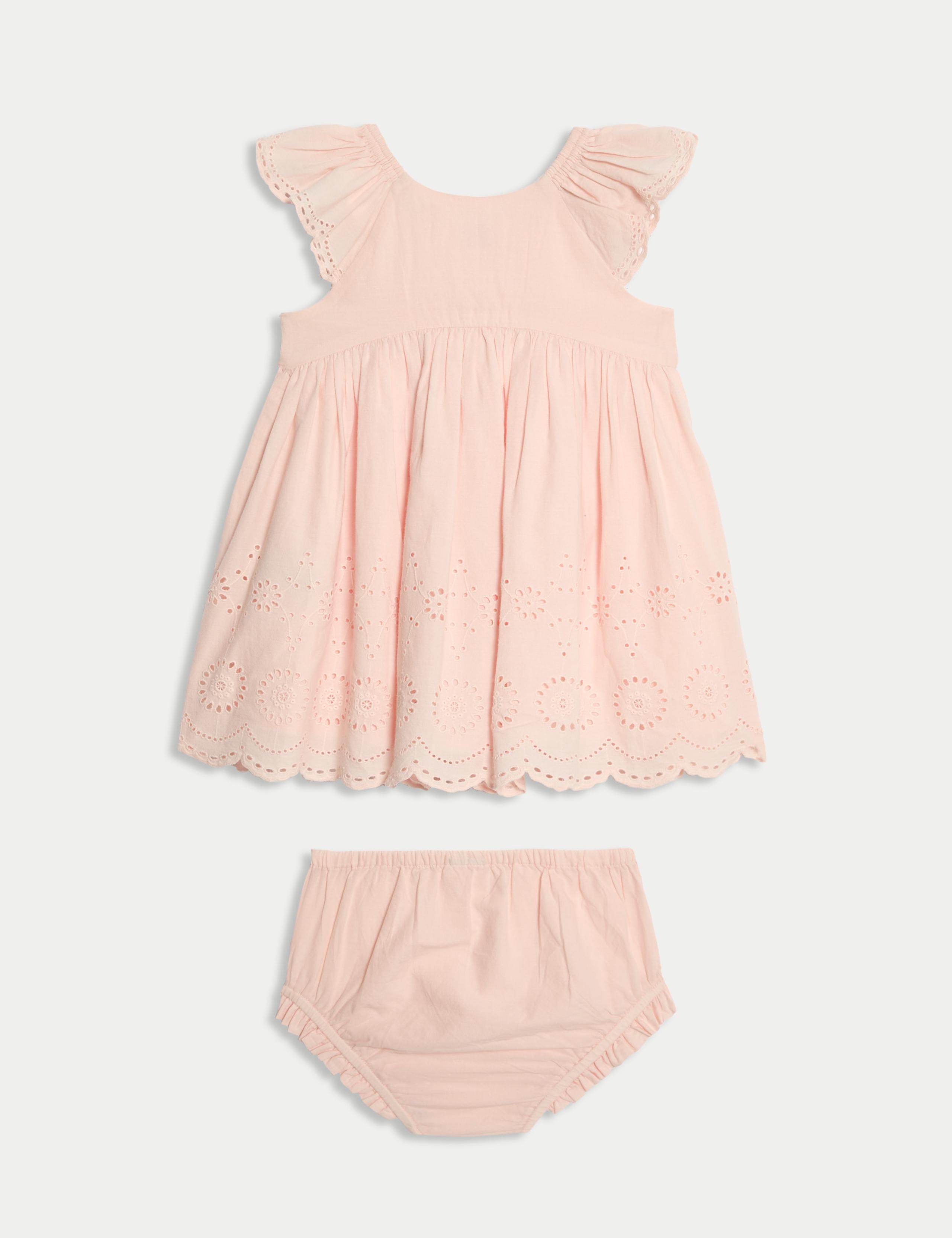 2pc Pure Cotton Broderie Outfit (0 Mths-3 Yrs) 2 of 5