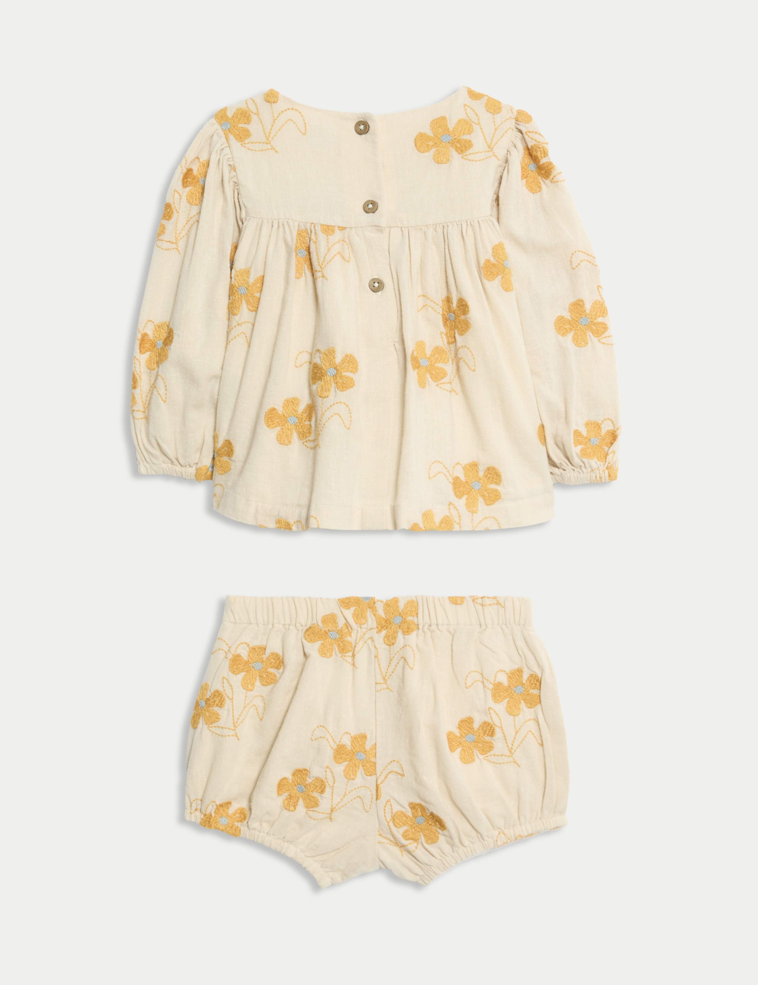 2pc Cotton Rich Mini Me Floral Outfit (0-3 Yrs) 2 of 5