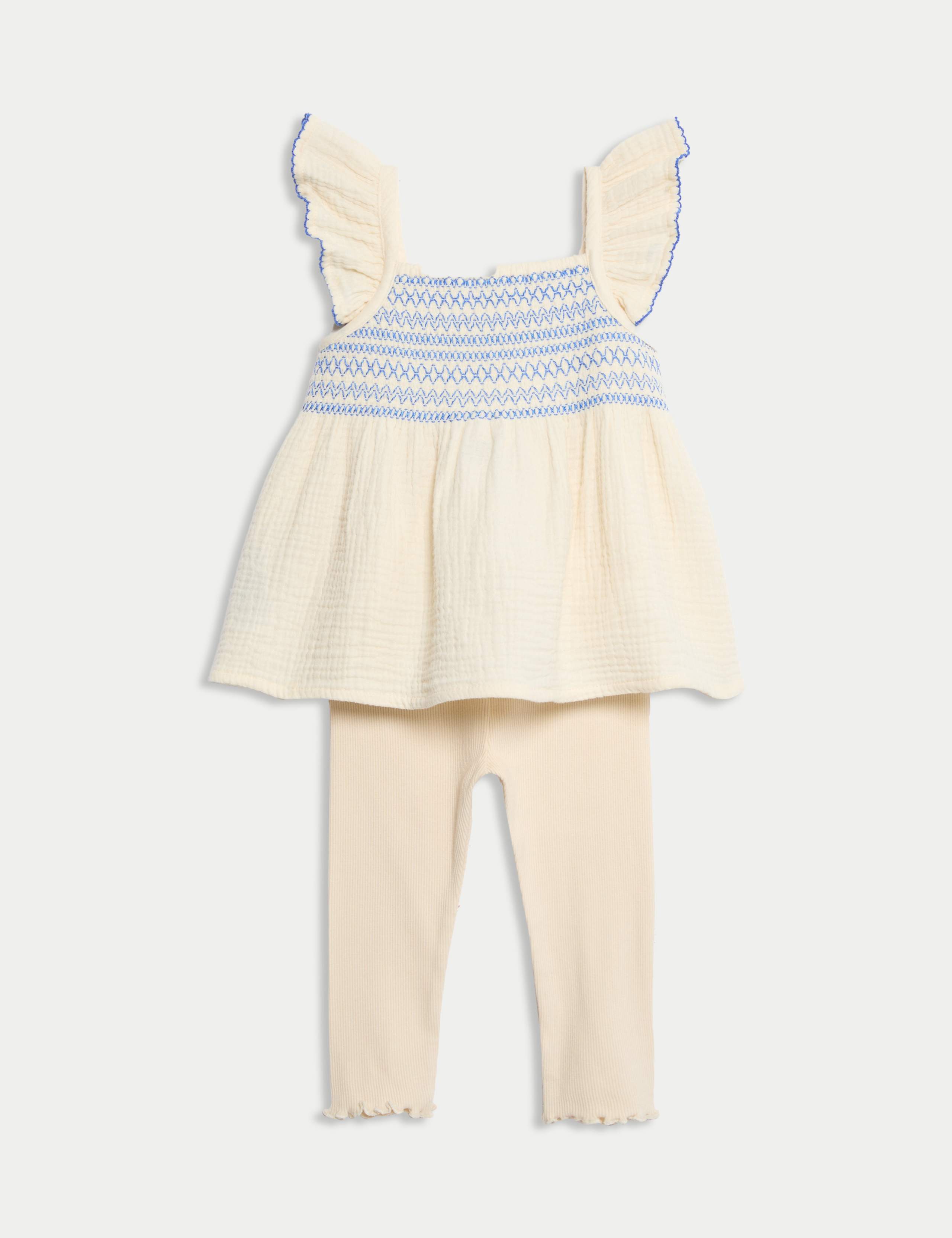 2pc Cotton Rich Woven Outfit (0 Mths - 3 Yrs) 2 of 6