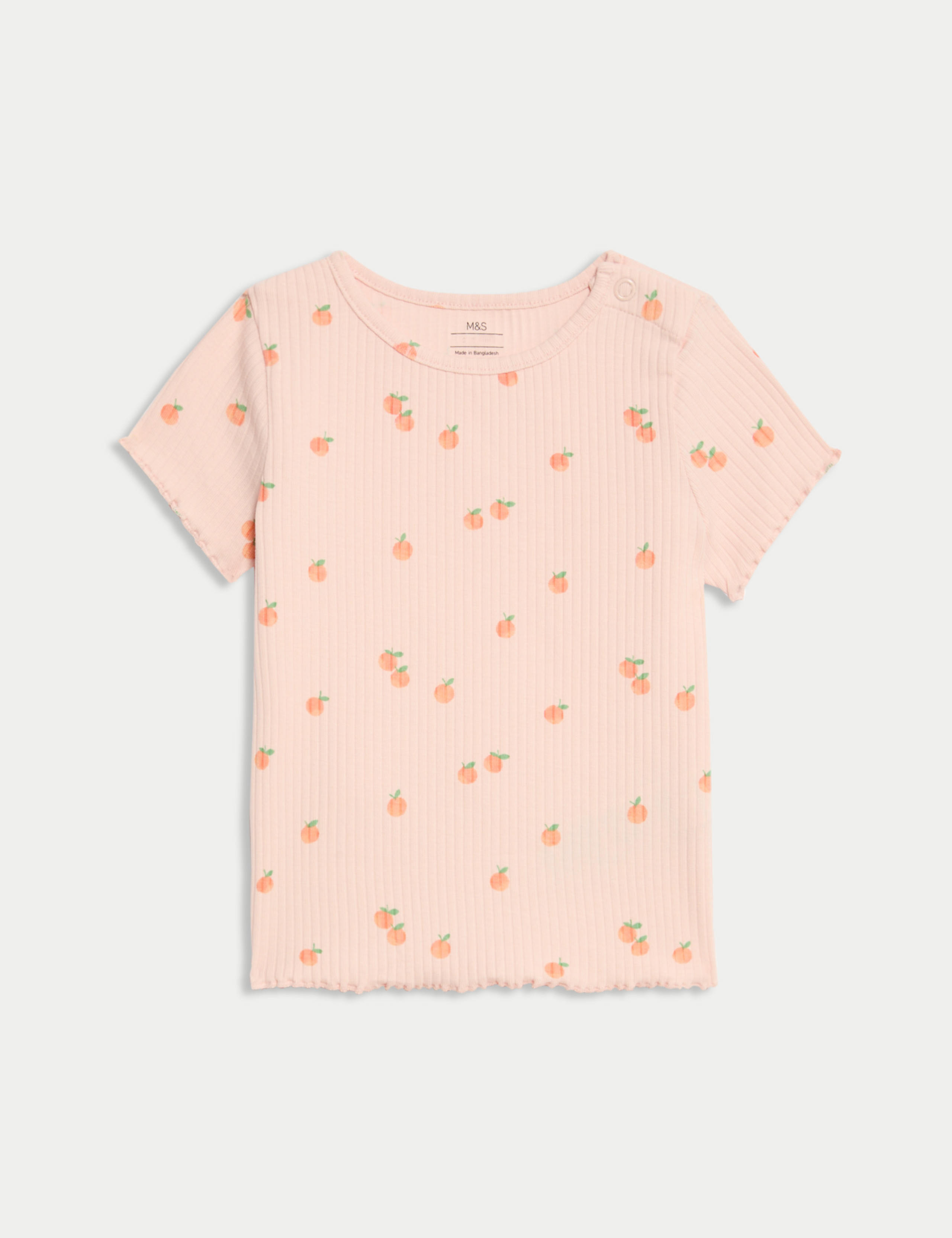 2pc Cotton Rich Orange Top & Bottom Outfit (0-3 Yrs) 3 of 6