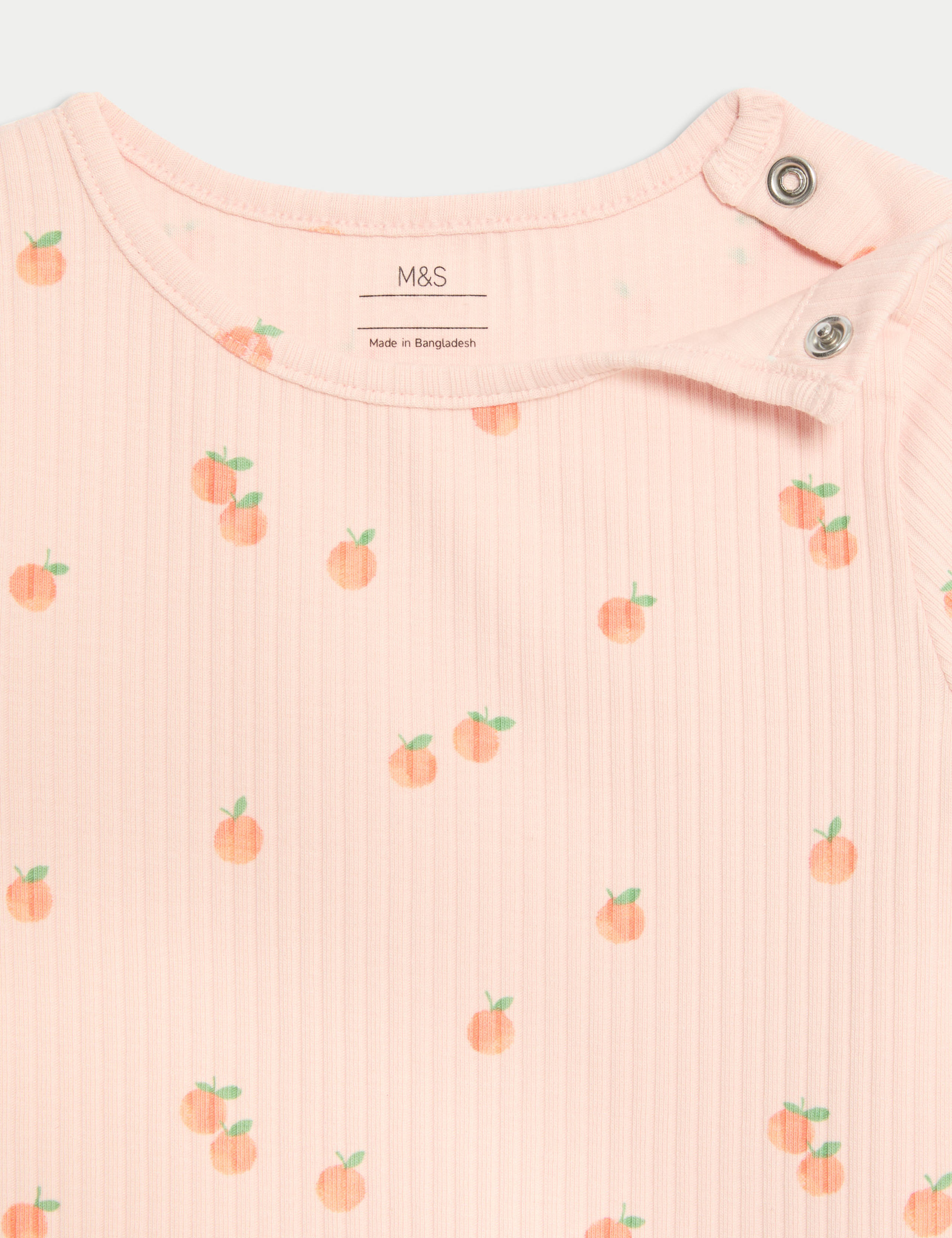2pc Cotton Rich Orange Top & Bottom Outfit (0-3 Yrs) 5 of 6