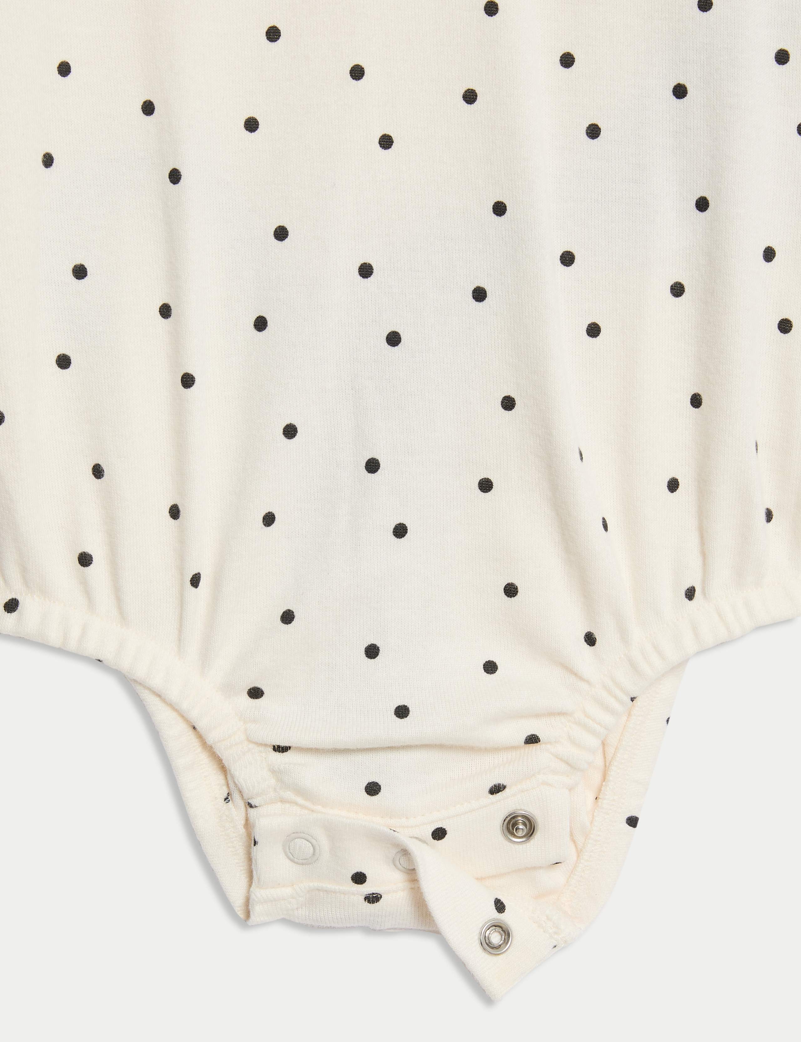 3pc Cotton Rich Spot Dress Outfit with Tights (0-3 Yrs) 6 of 7