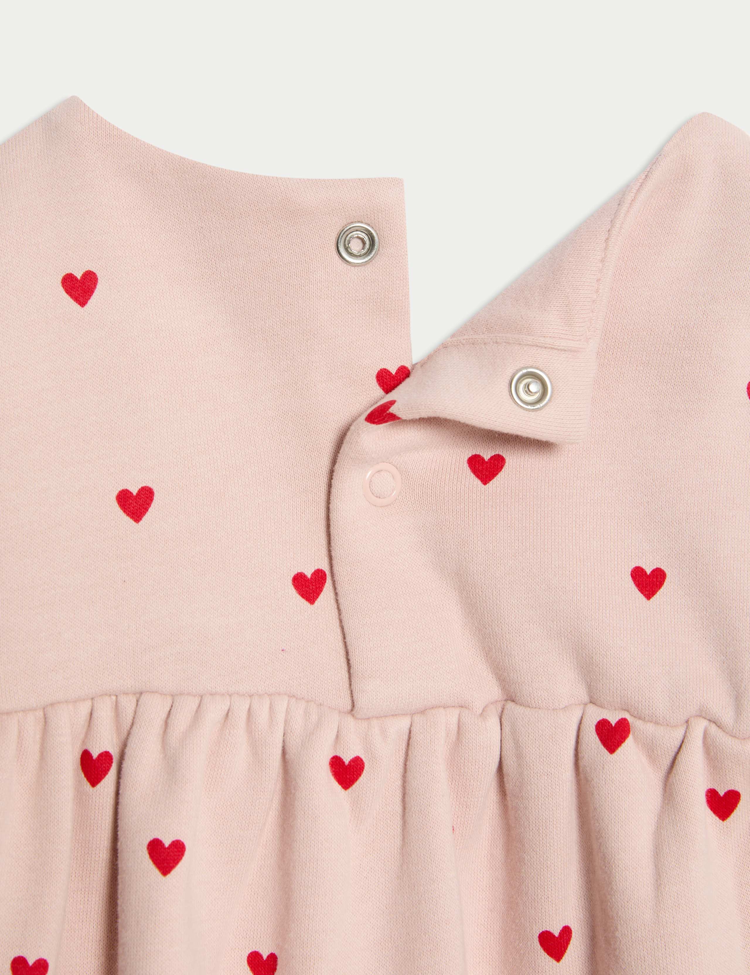 Cotton Rich Heart Sweater Dress (0-3 Years) 3 of 3