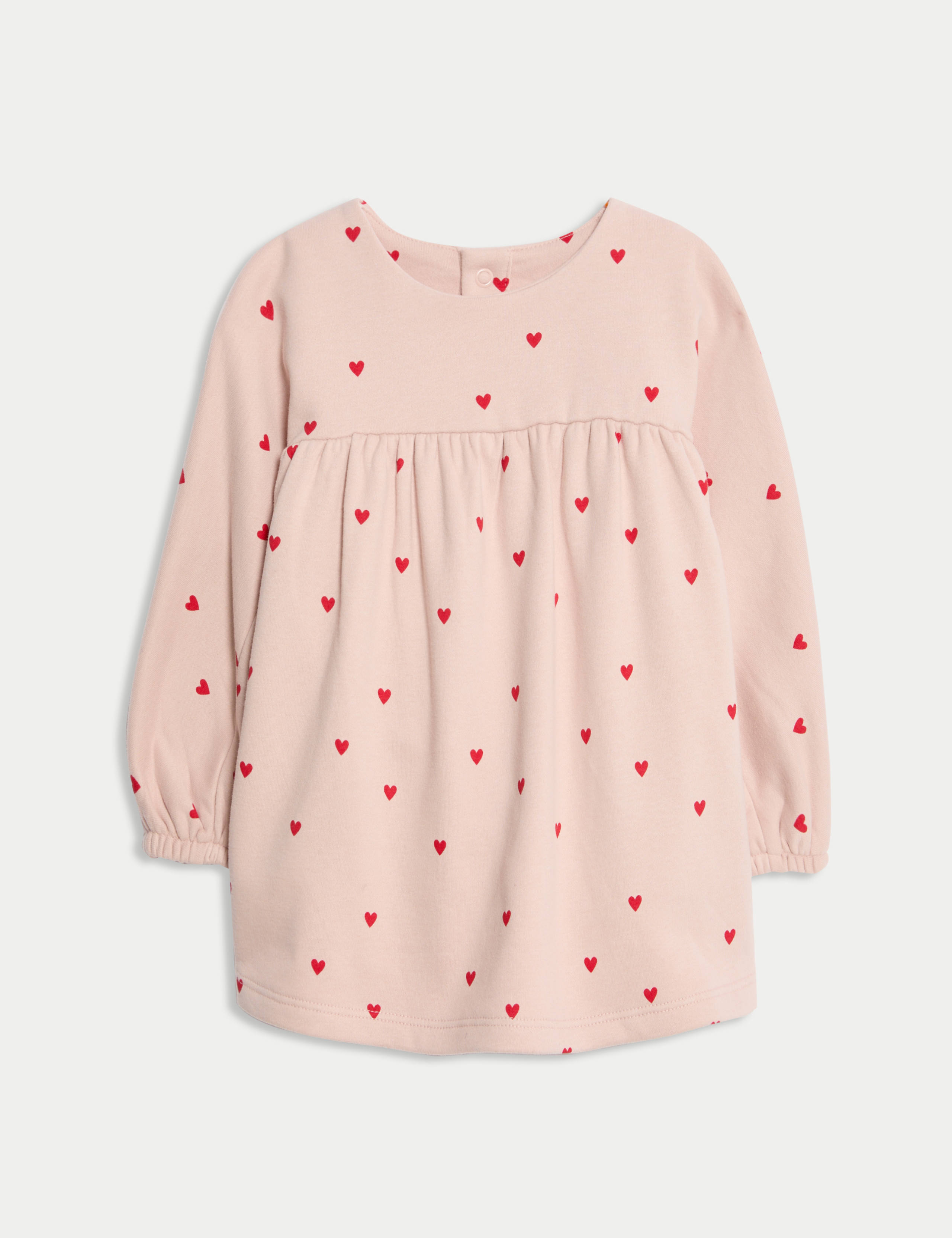 Cotton Rich Heart Sweater Dress (0-3 Years) 1 of 3