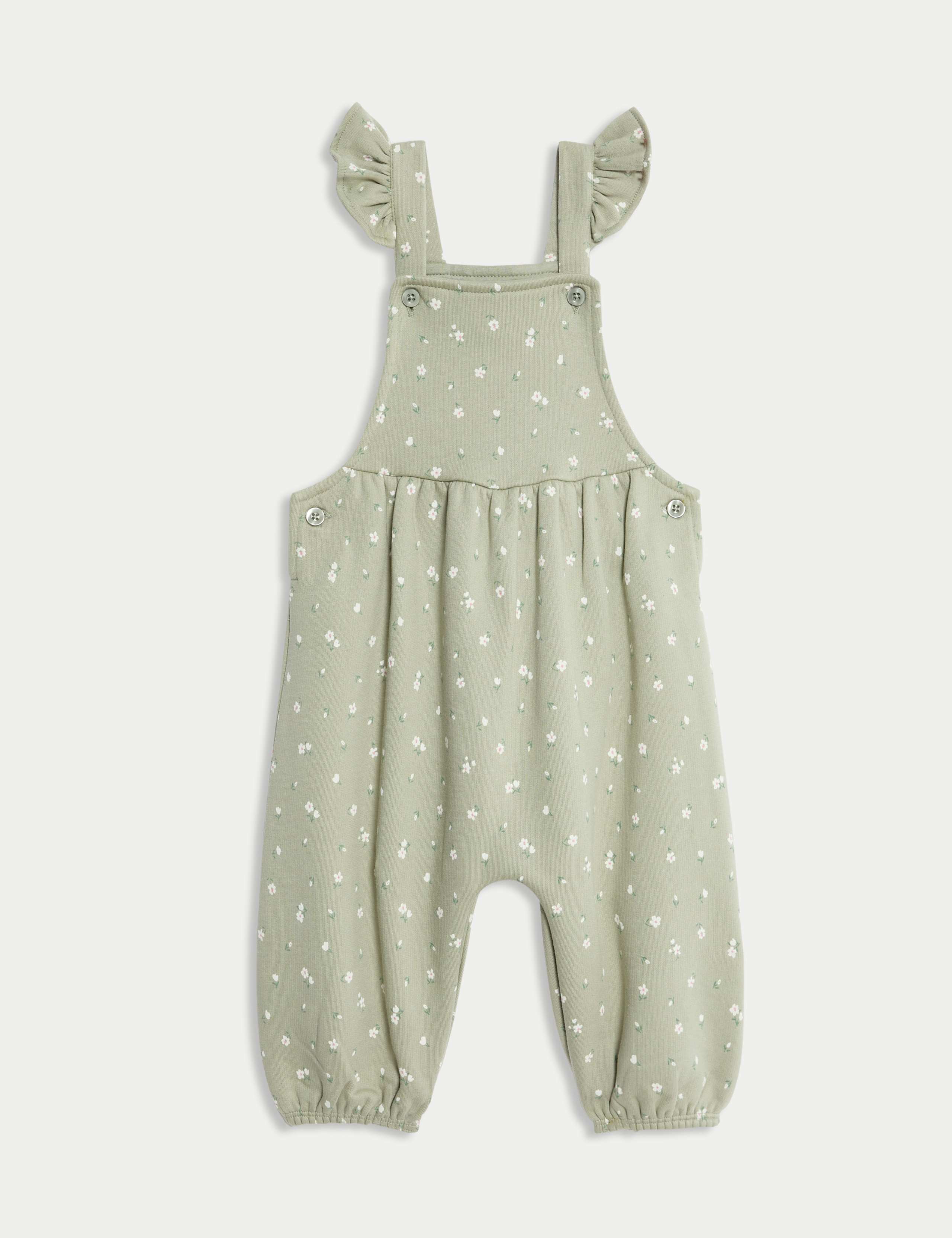 2pc Cotton Rich Patterned Dungaree Outfit (0 Mths - 3 Yrs) 3 of 6