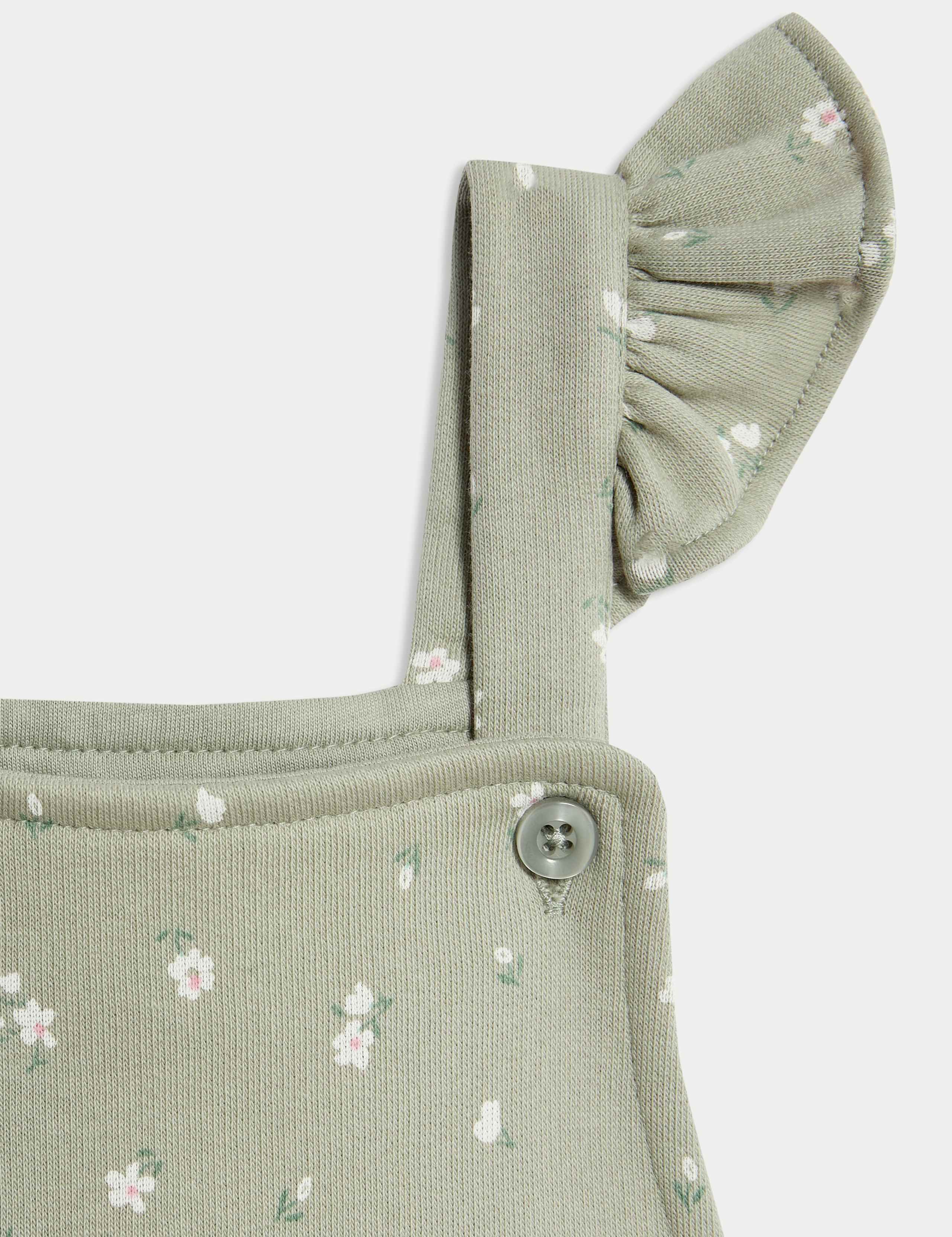 2pc Cotton Rich Patterned Dungaree Outfit (0 Mths - 3 Yrs) 5 of 6