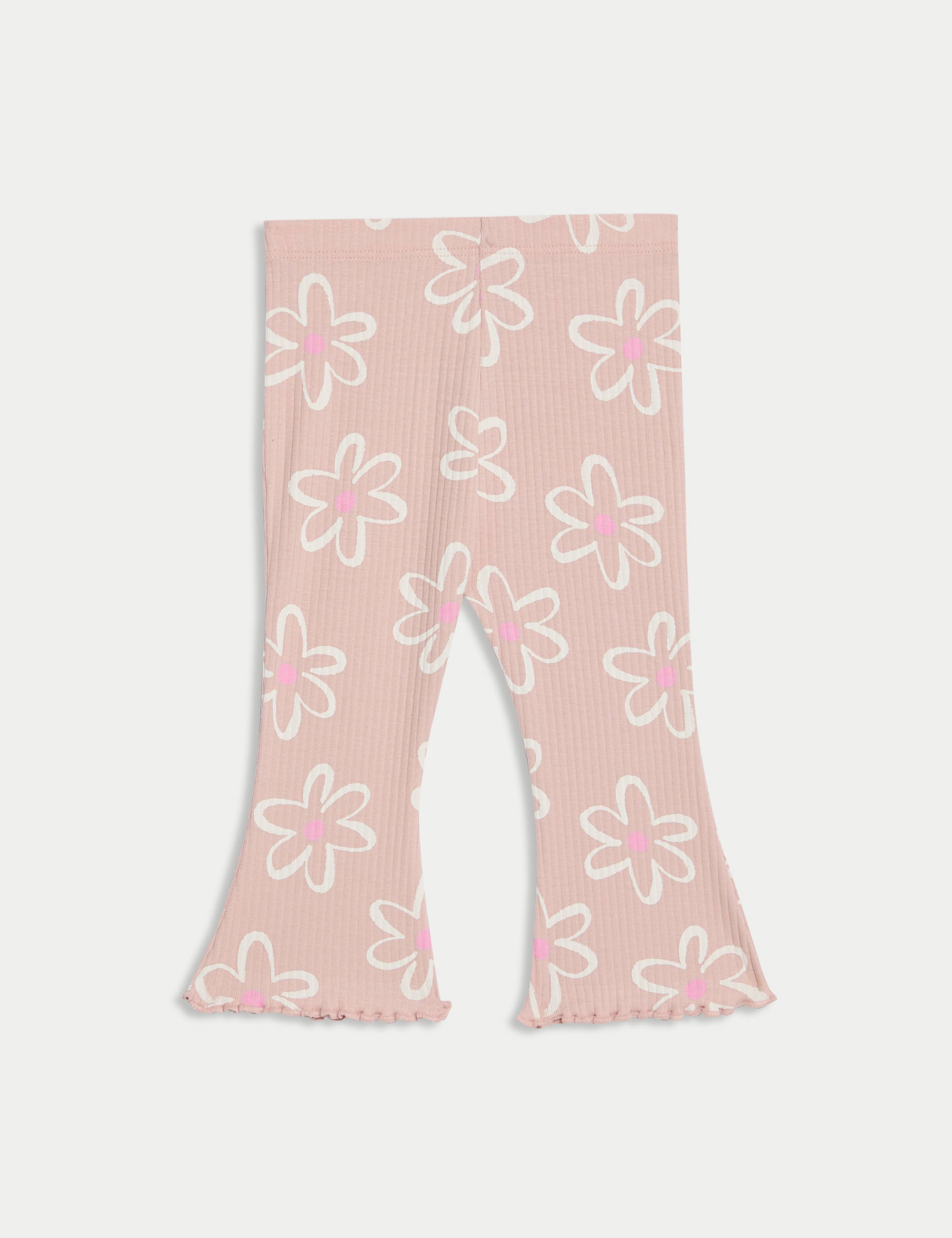 2pc Cotton Rich Floral Top & Bottom Outfit (0-6 Yrs) 4 of 6