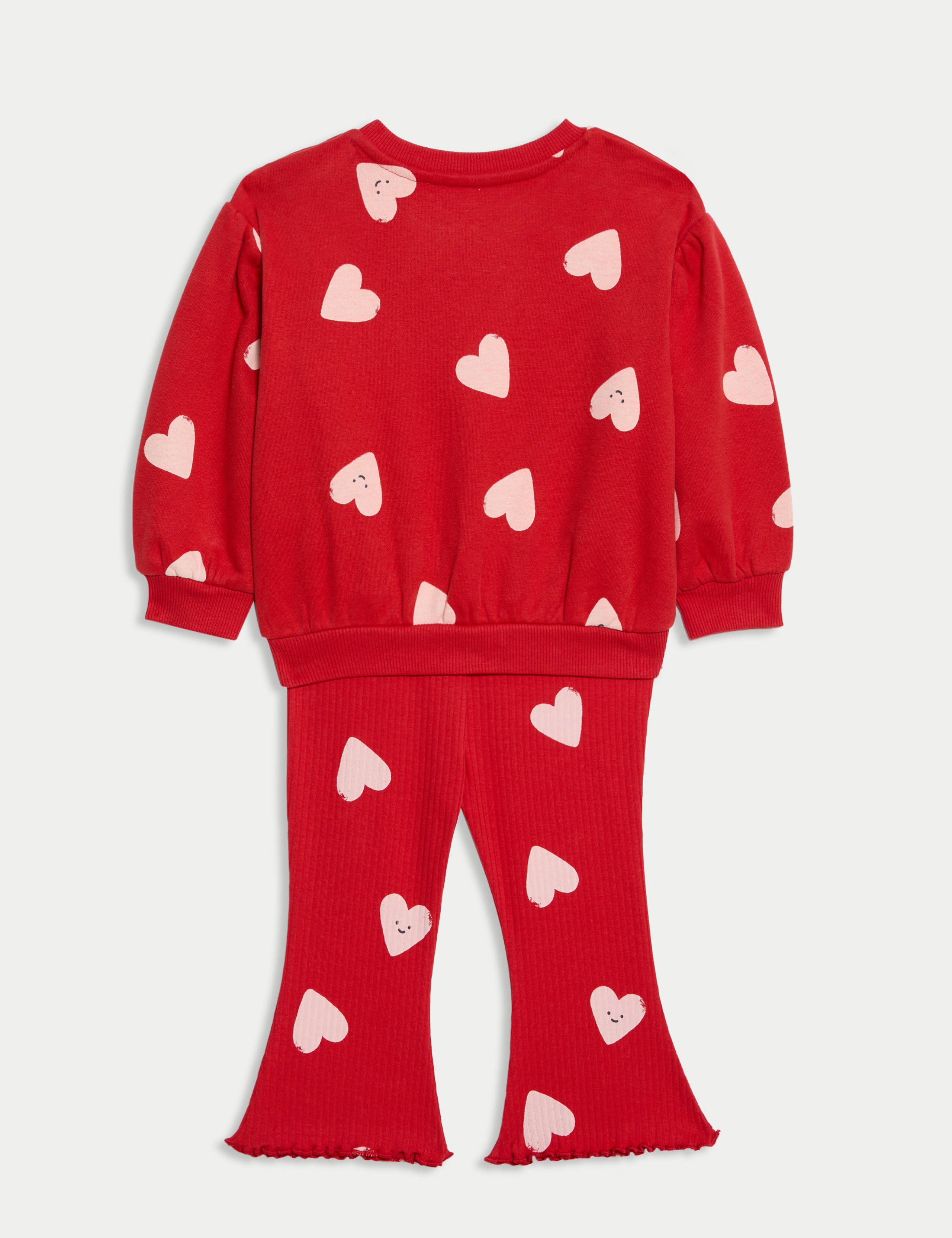 2pc Cotton Rich Heart Top & Bottom Outfit (0-6 Yrs) 2 of 6