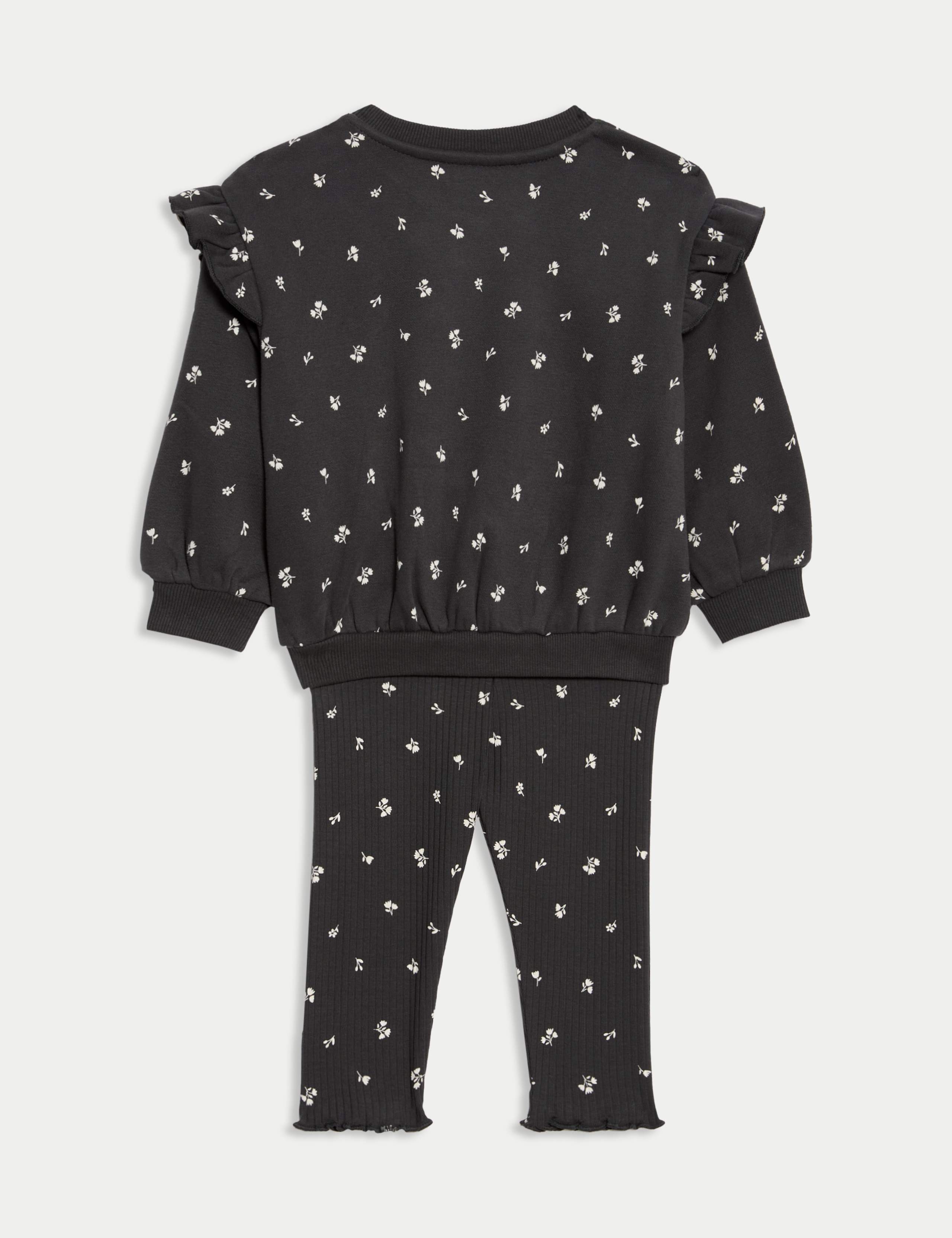 2pc Cotton Rich Ditsy Top & Bottom Outfit (0-6 Yrs) 2 of 6