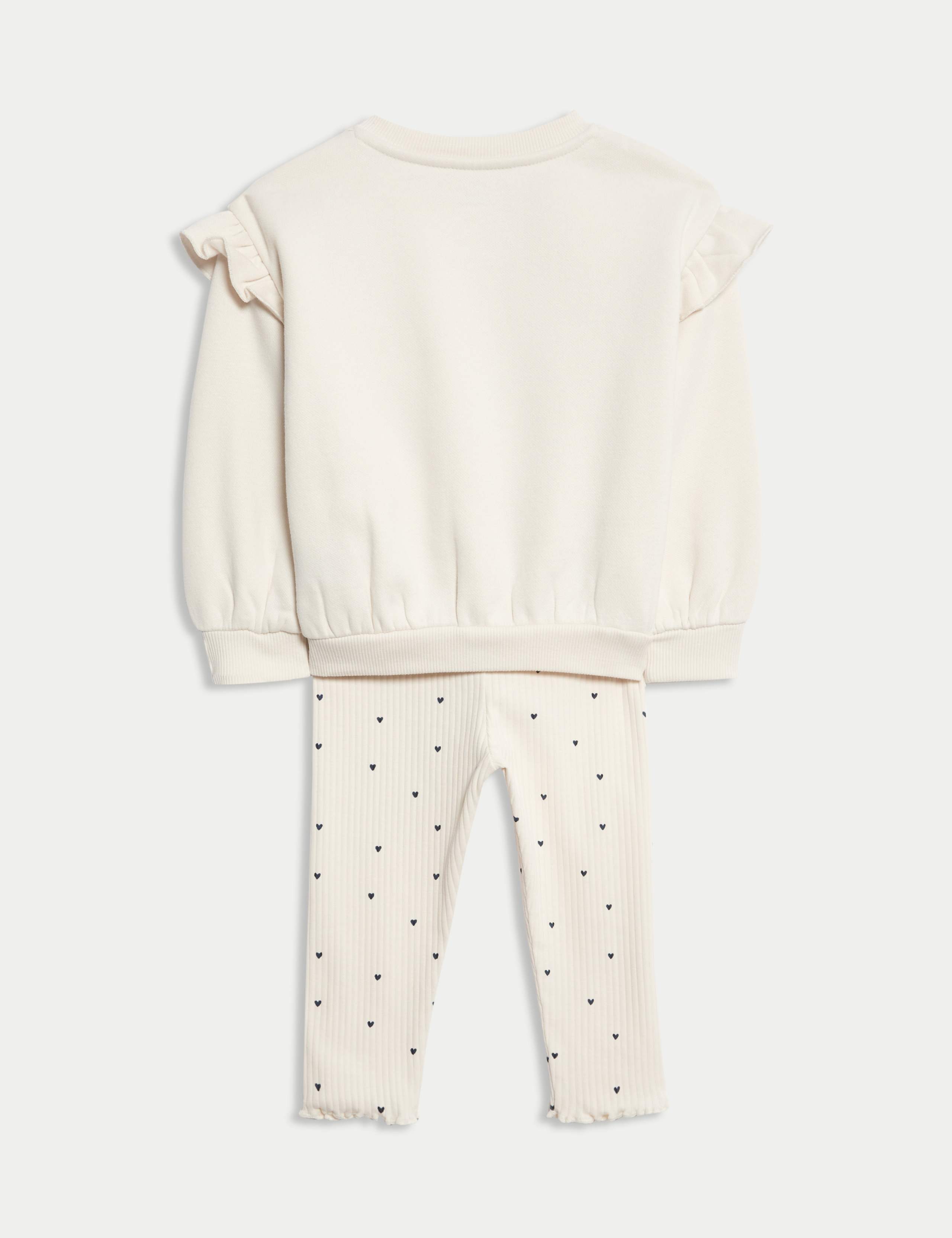 2pc Cotton Rich Jersey Heart Outfit (0 Mths - 6 Yrs) 2 of 6