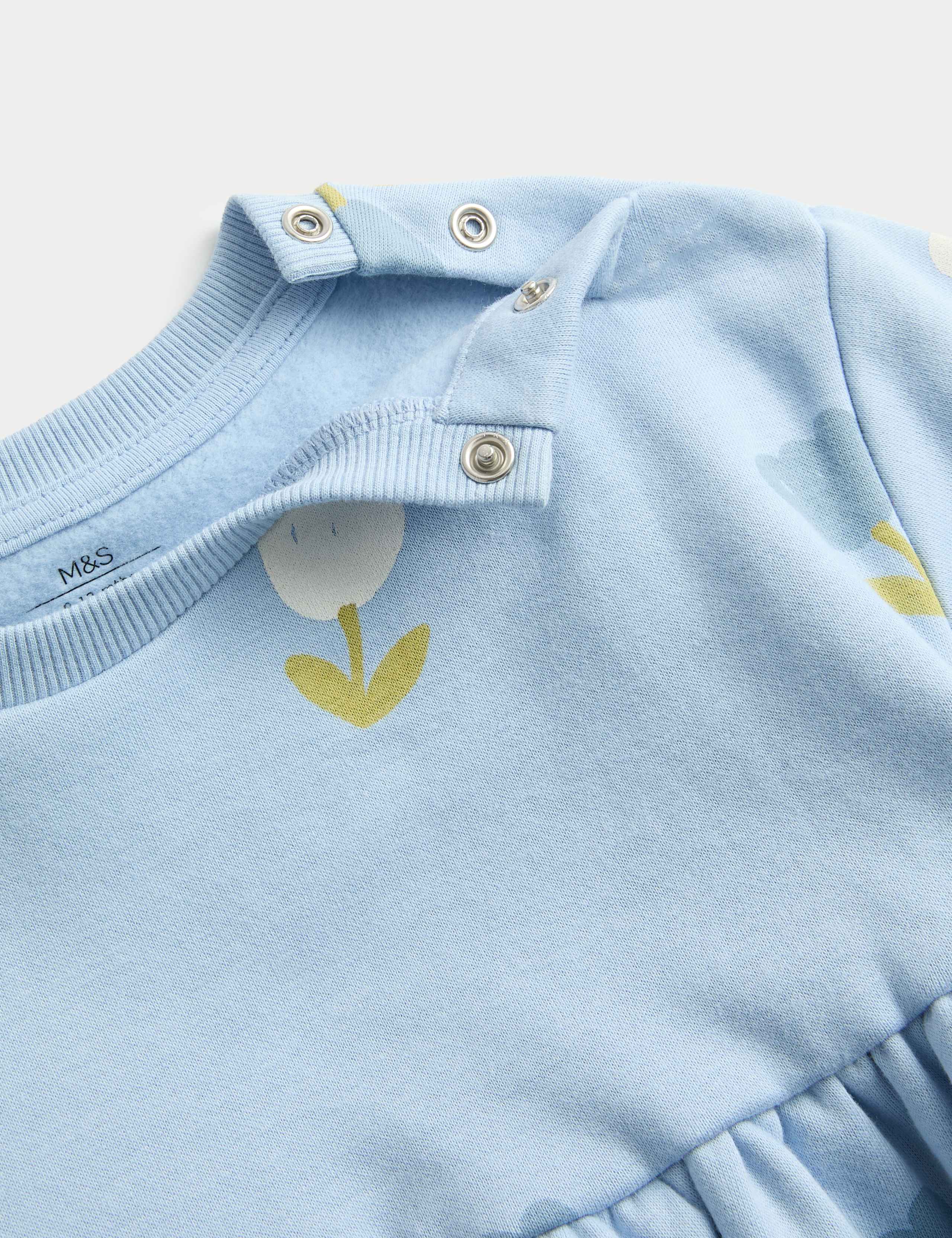 Cotton Rich Tulip Jersey Dress (0-6 Years) 2 of 2