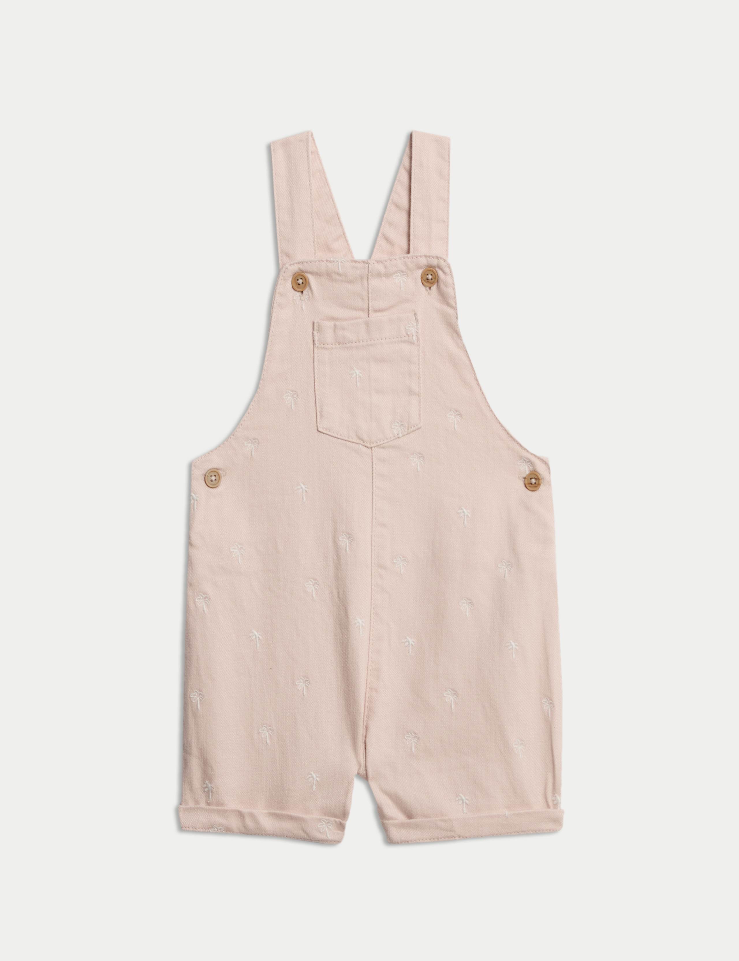 2pc Cotton Rich Embroidered Bibshort Outfit (0-2 Yrs) 3 of 6