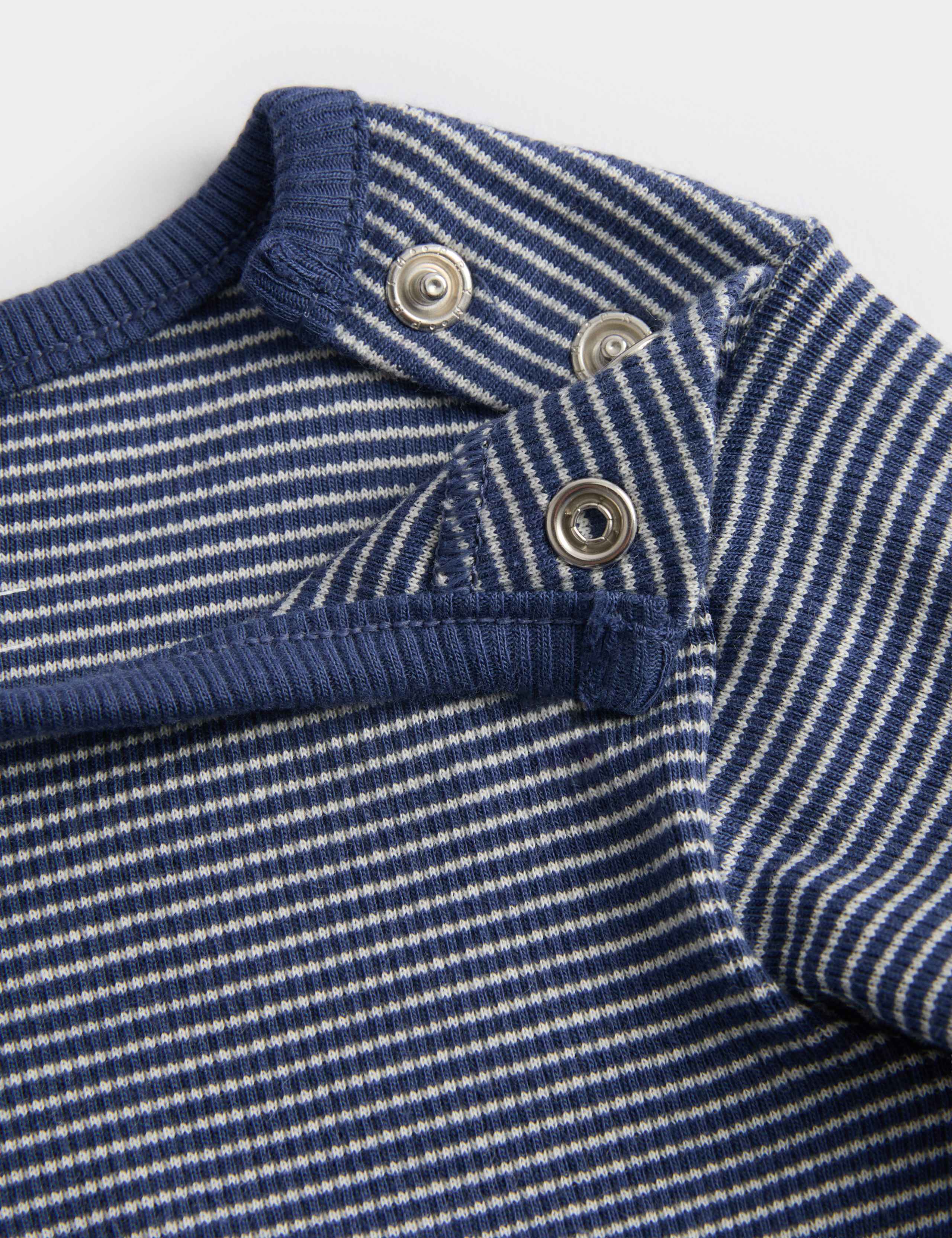 2pc Cotton Rich Strawberry Dungaree Outfit (0-3 Yrs) 4 of 5