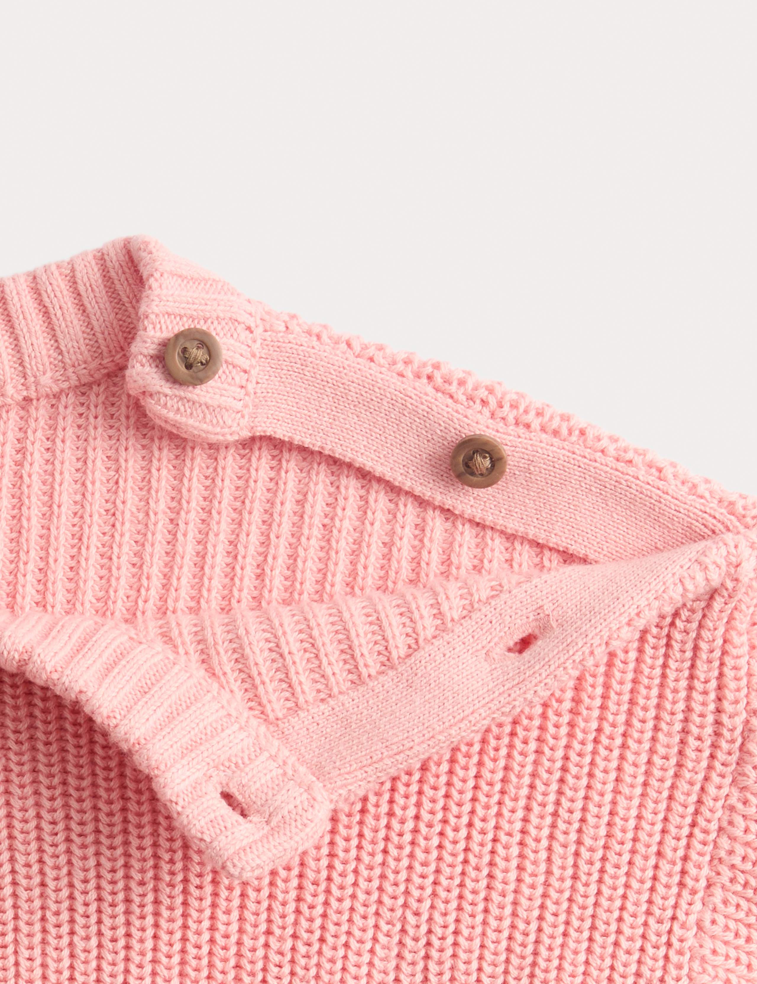 Pure Cotton Cable Knit Jumper (0 Mths-6 Yrs) 2 of 2