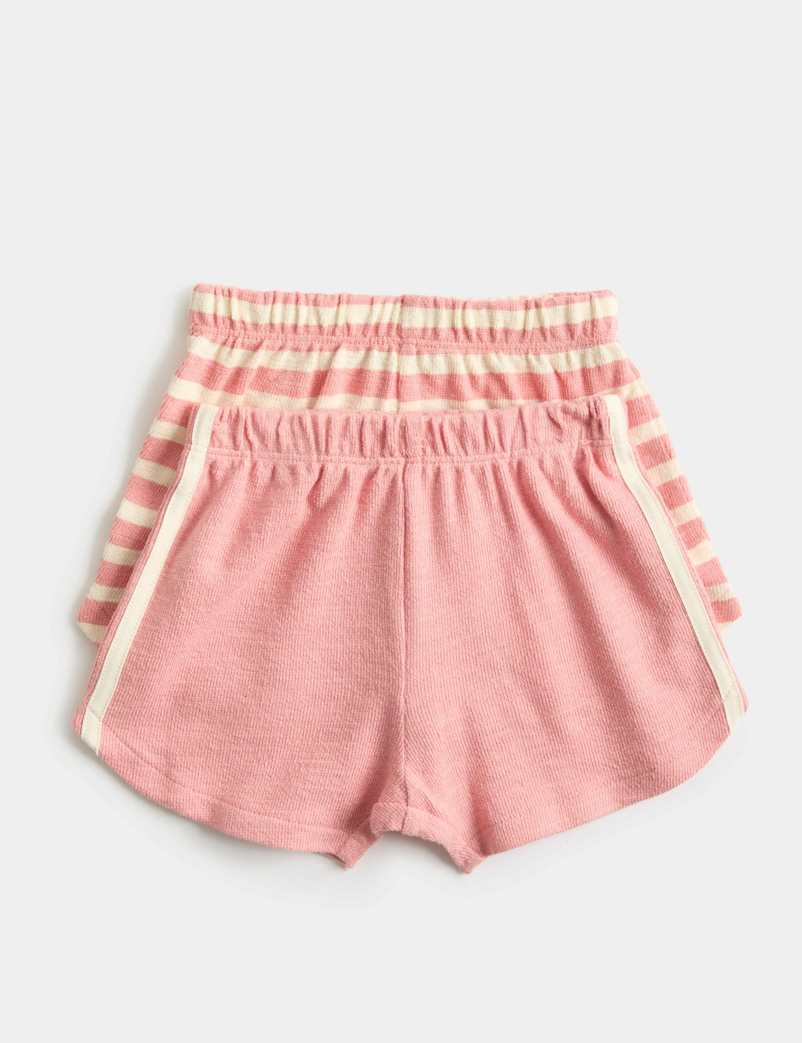 2 Pack Pure Cotton Side Stripe Shorts (0-5 Yrs) 1 of 1