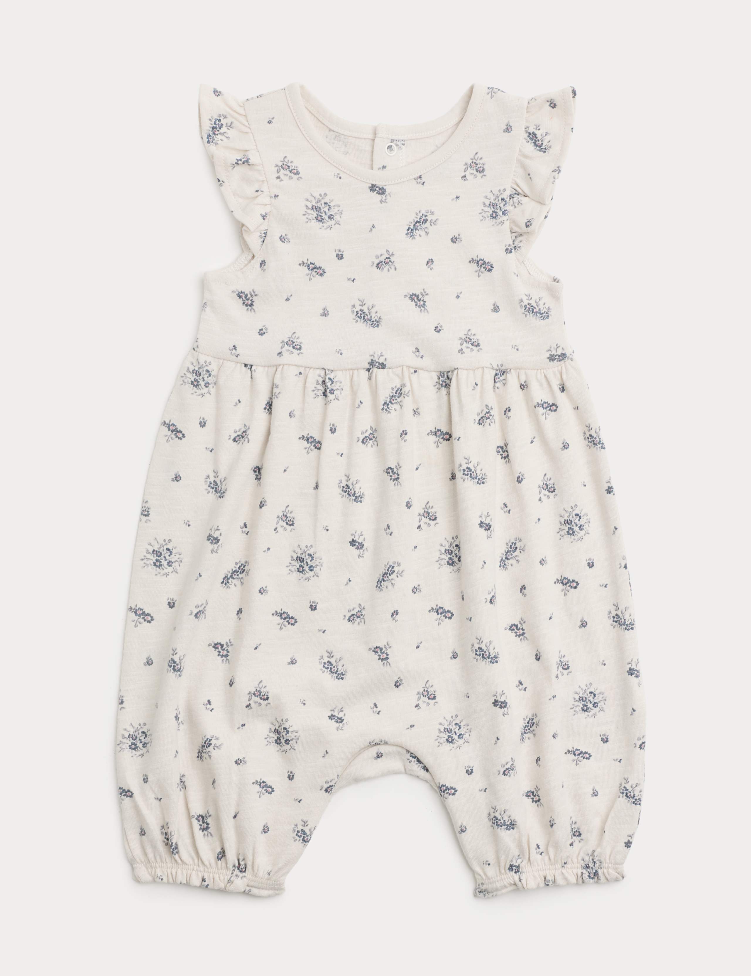 Pure Cotton Floral Romper (0-3 Yrs) 1 of 3