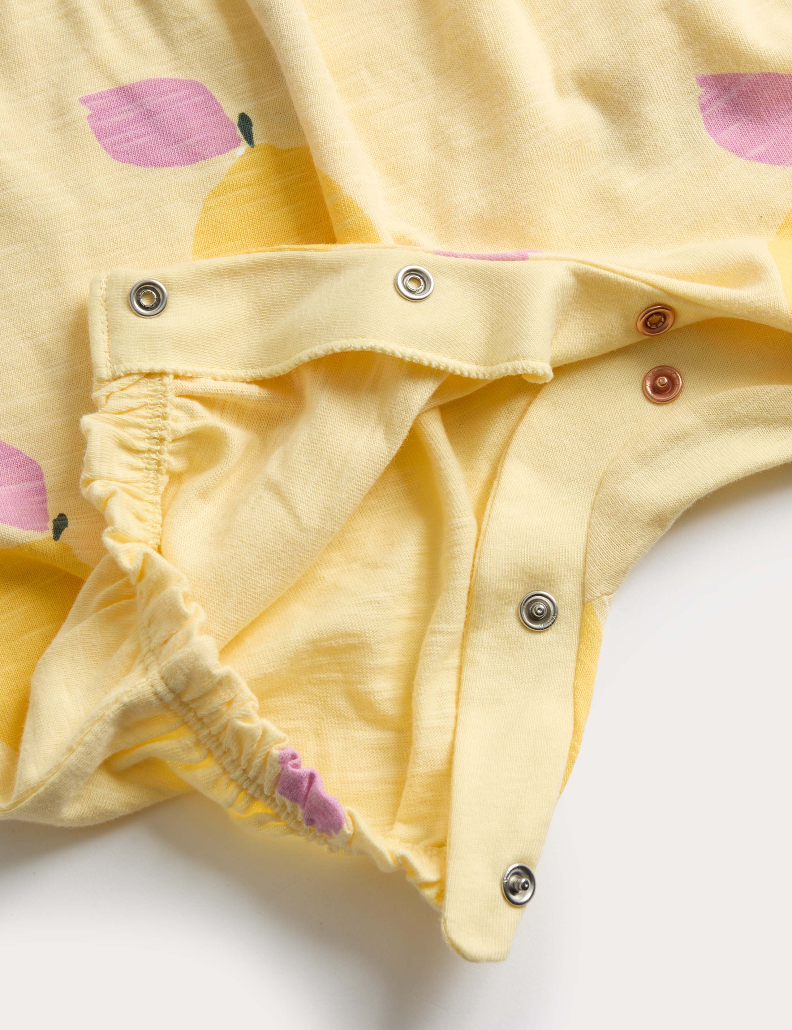 Pure Cotton Lemon Print Romper (0-3 Yrs) 2 of 3