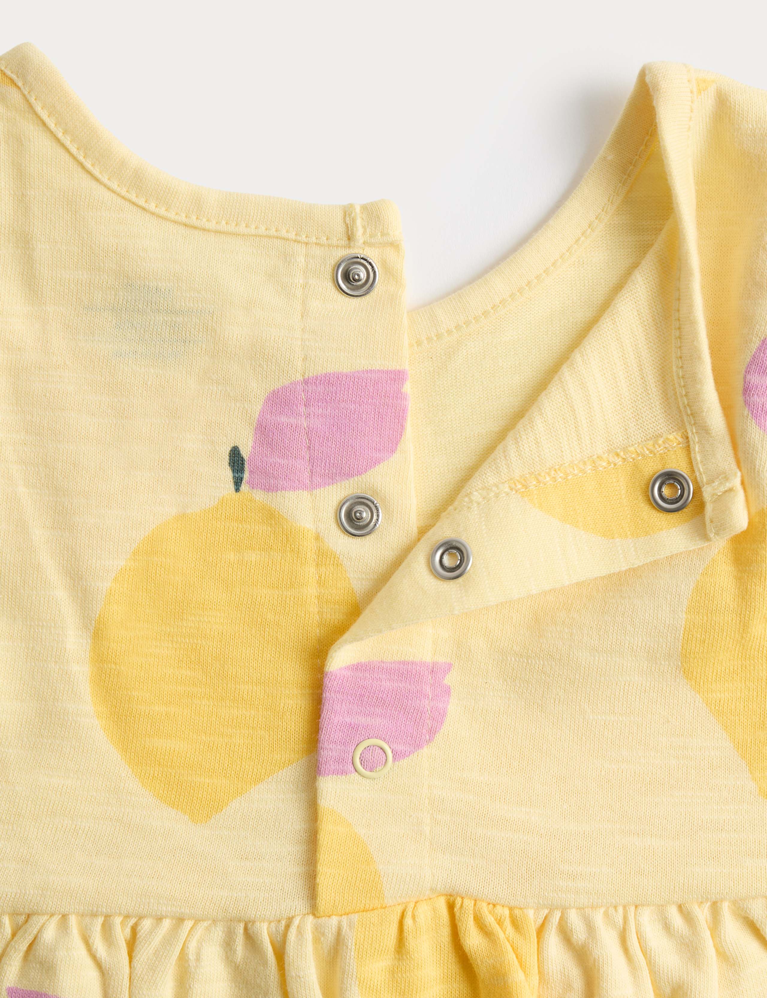 Pure Cotton Lemon Print Romper (0-3 Yrs) 3 of 3
