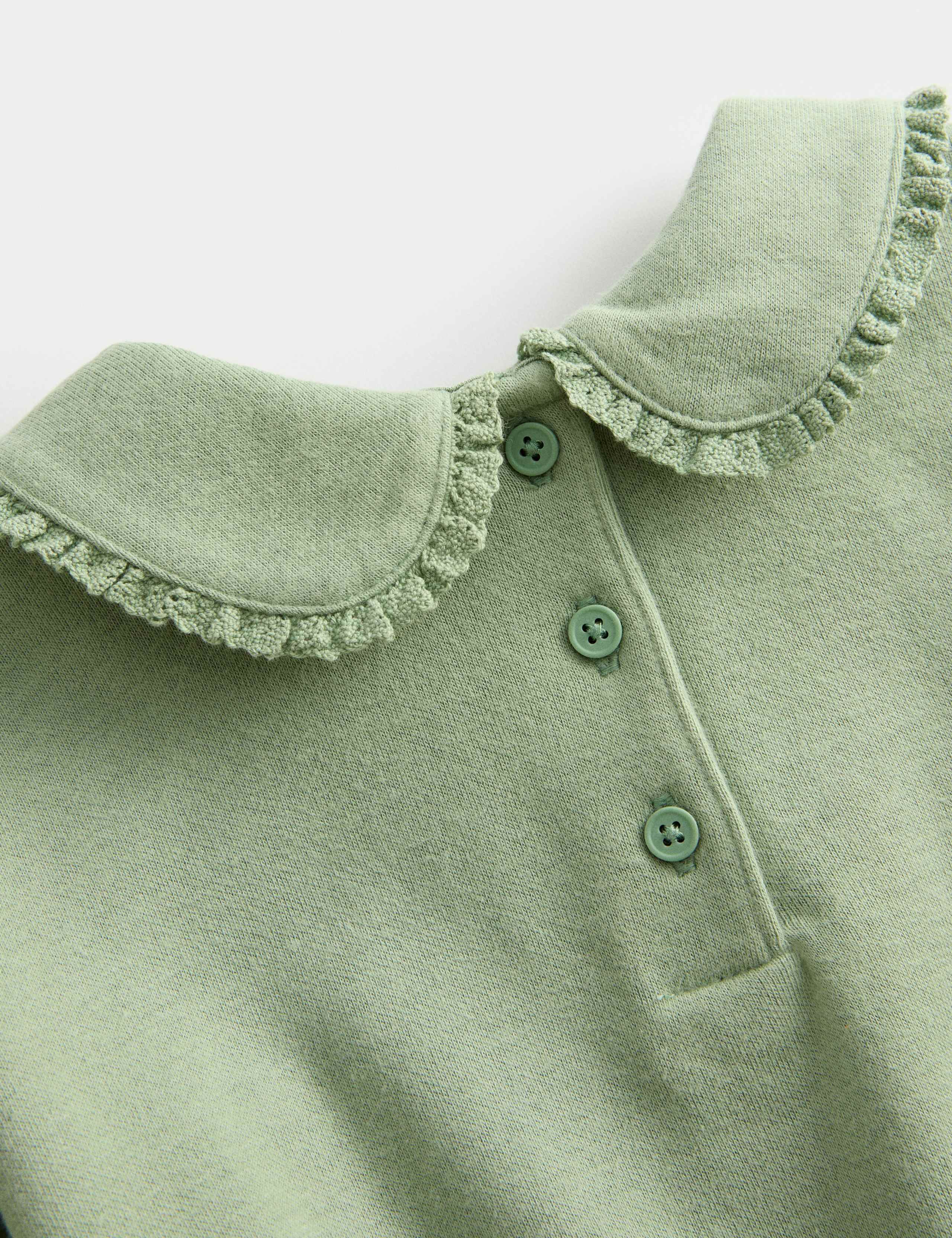Cotton Rich Collar Detail Sweatshirt (0 Mths-3 Yrs) 3 of 3