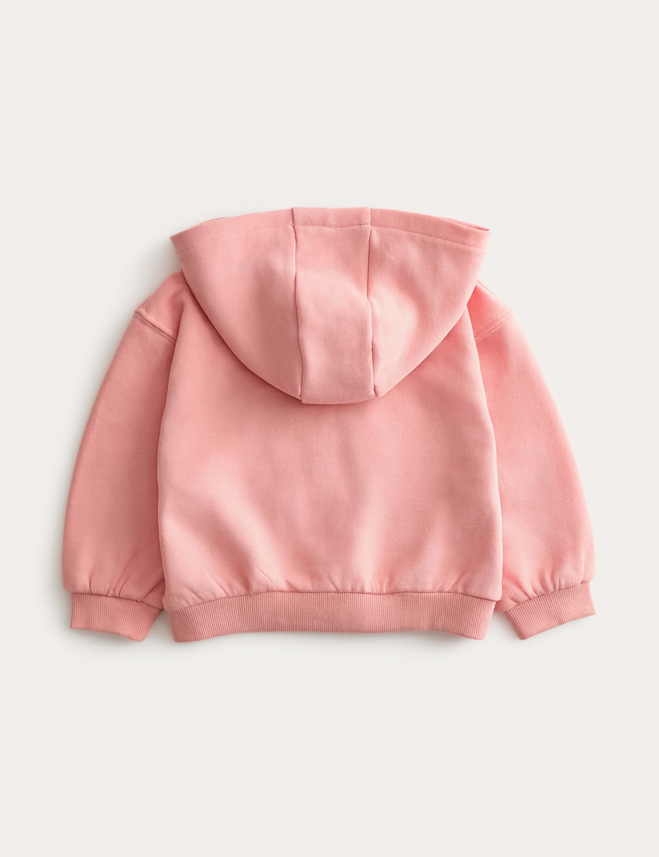 Cotton Rich Pink Zip Hoodie (0-3 Yrs) 2 of 2