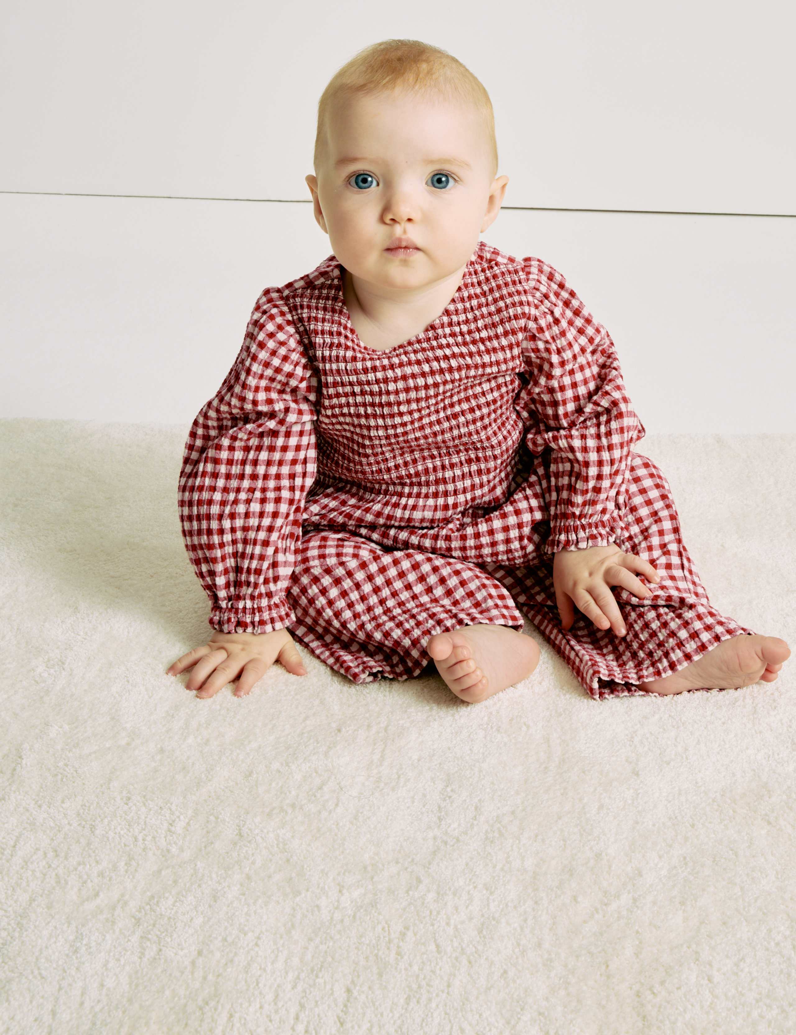 2pc Cotton Blend Gingham Outfit (0-4 Yrs) 3 of 6