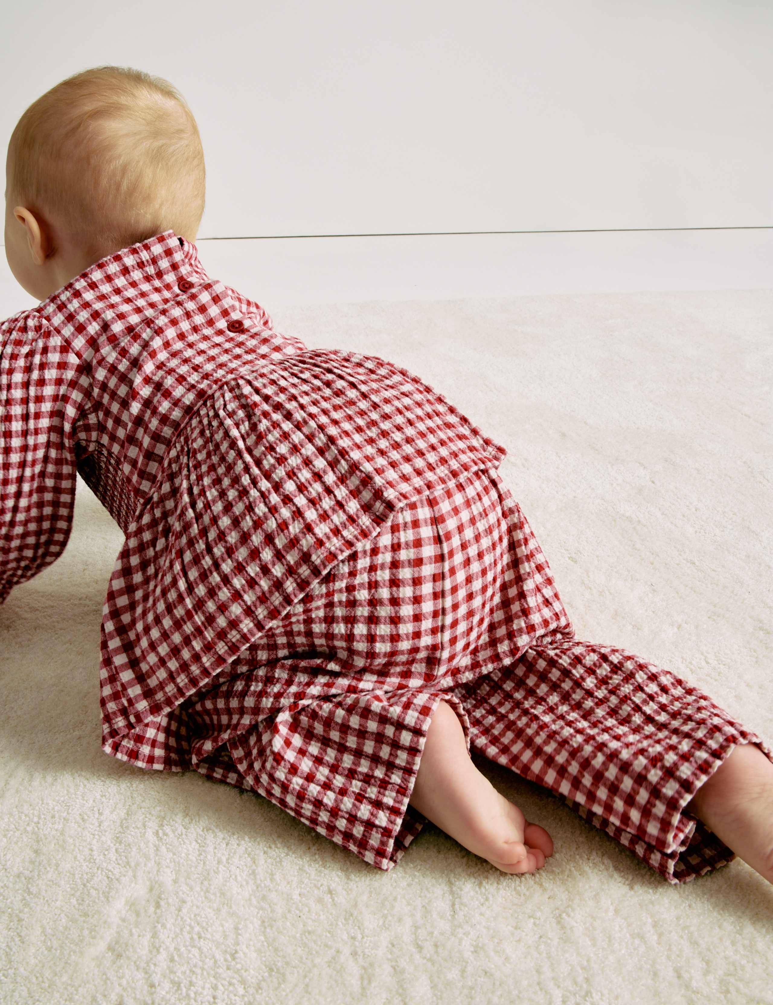 2pc Cotton Blend Gingham Outfit (0-4 Yrs) 2 of 2