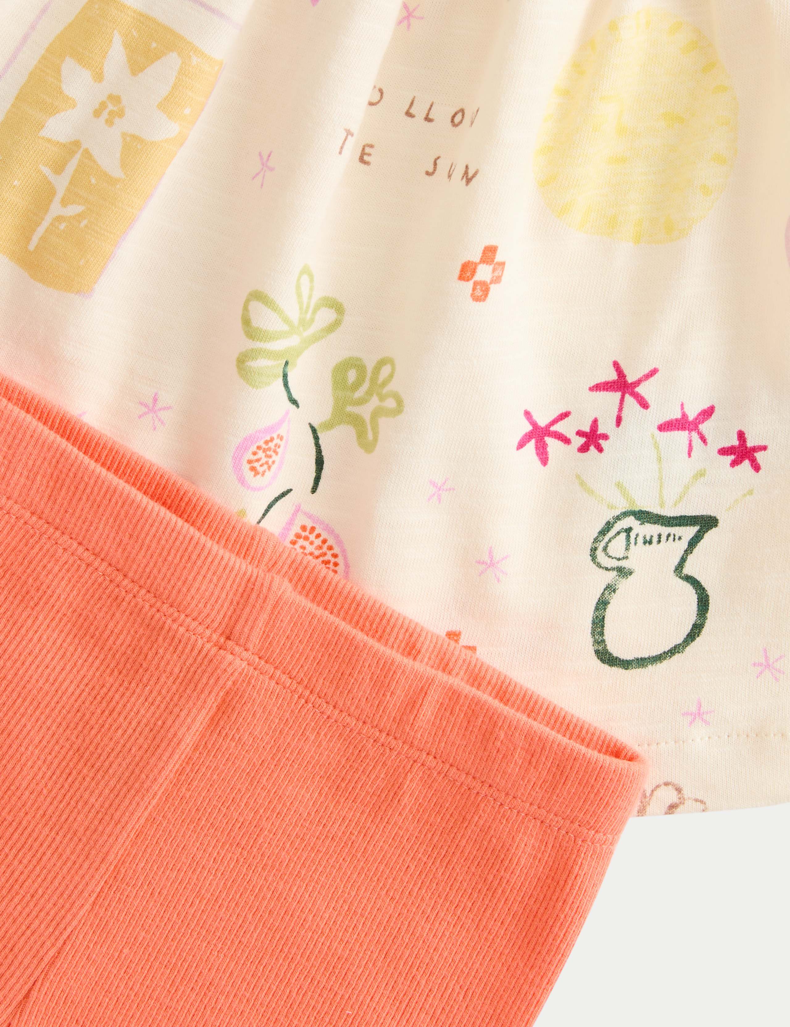 Cotton Rich Printed Top & Bottom Set (0 Months-5 Years) 2 of 2