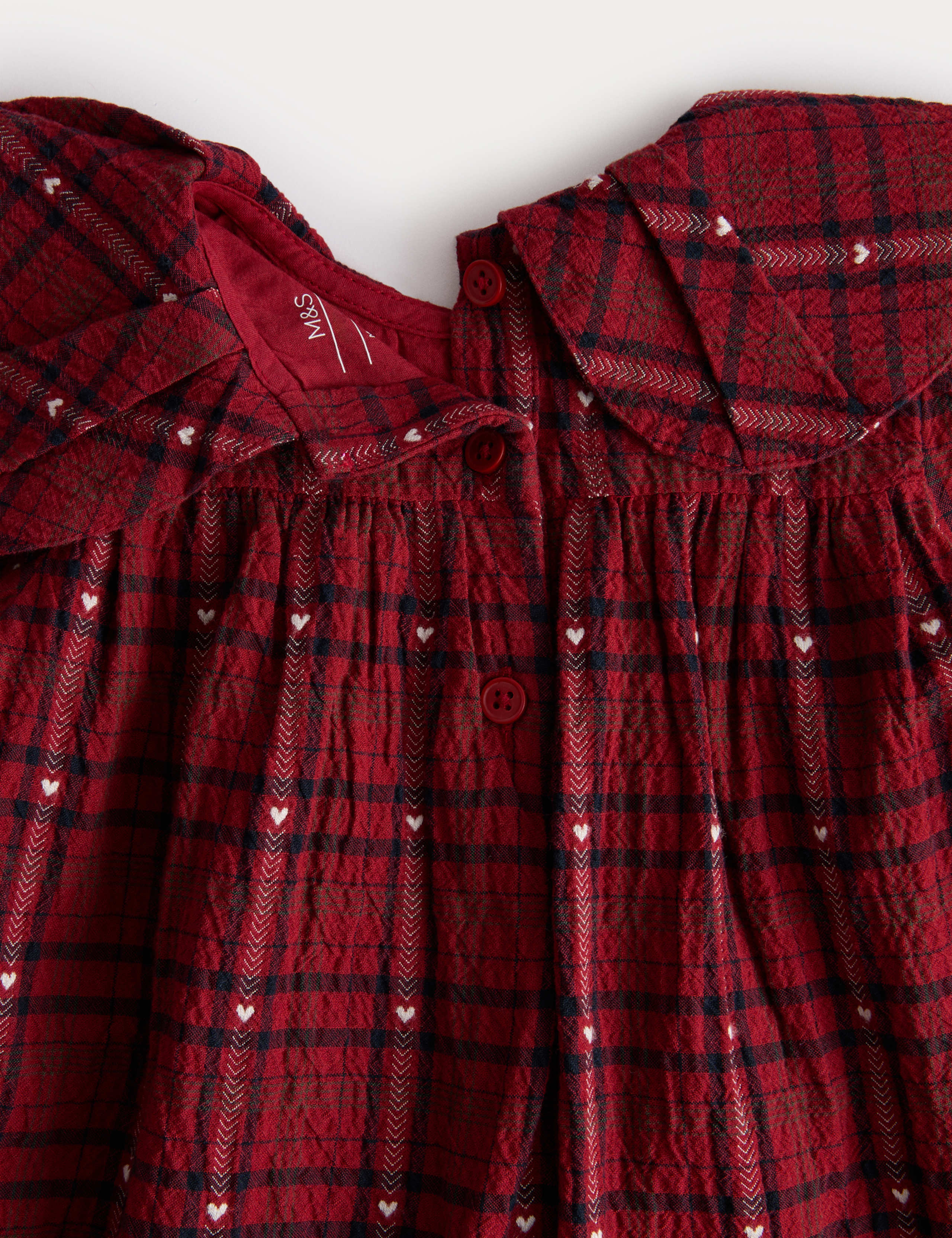 Cotton Blend Checked Dress (0 Mths-6 Yrs) 2 of 2