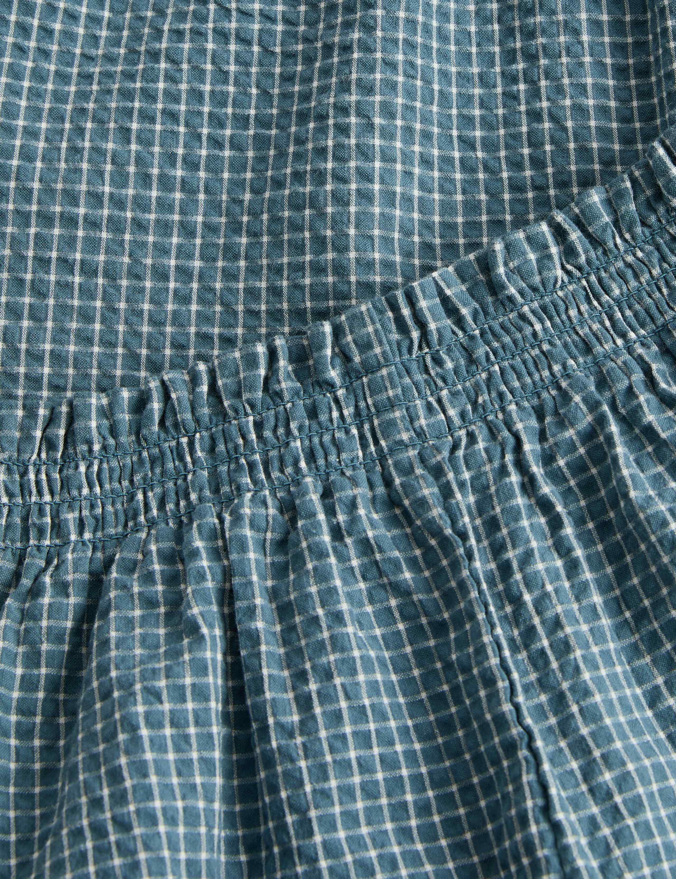 2pc Pure Cotton Gingham Frill Top & Trousers (0-5 Yrs) 3 of 3