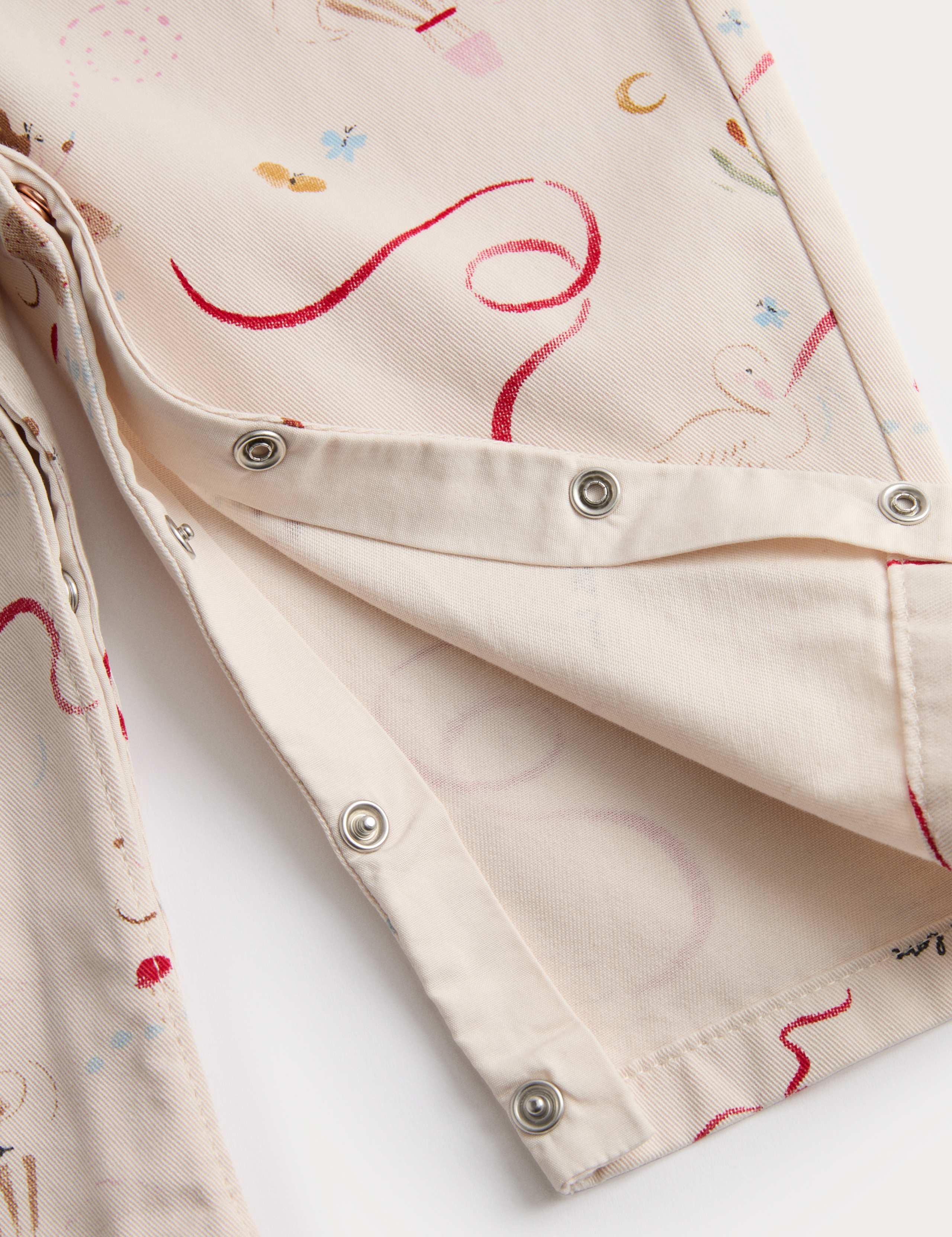 Mouse Print Woven Dungaree Outfit (0 - 36 Mths) 2 of 5