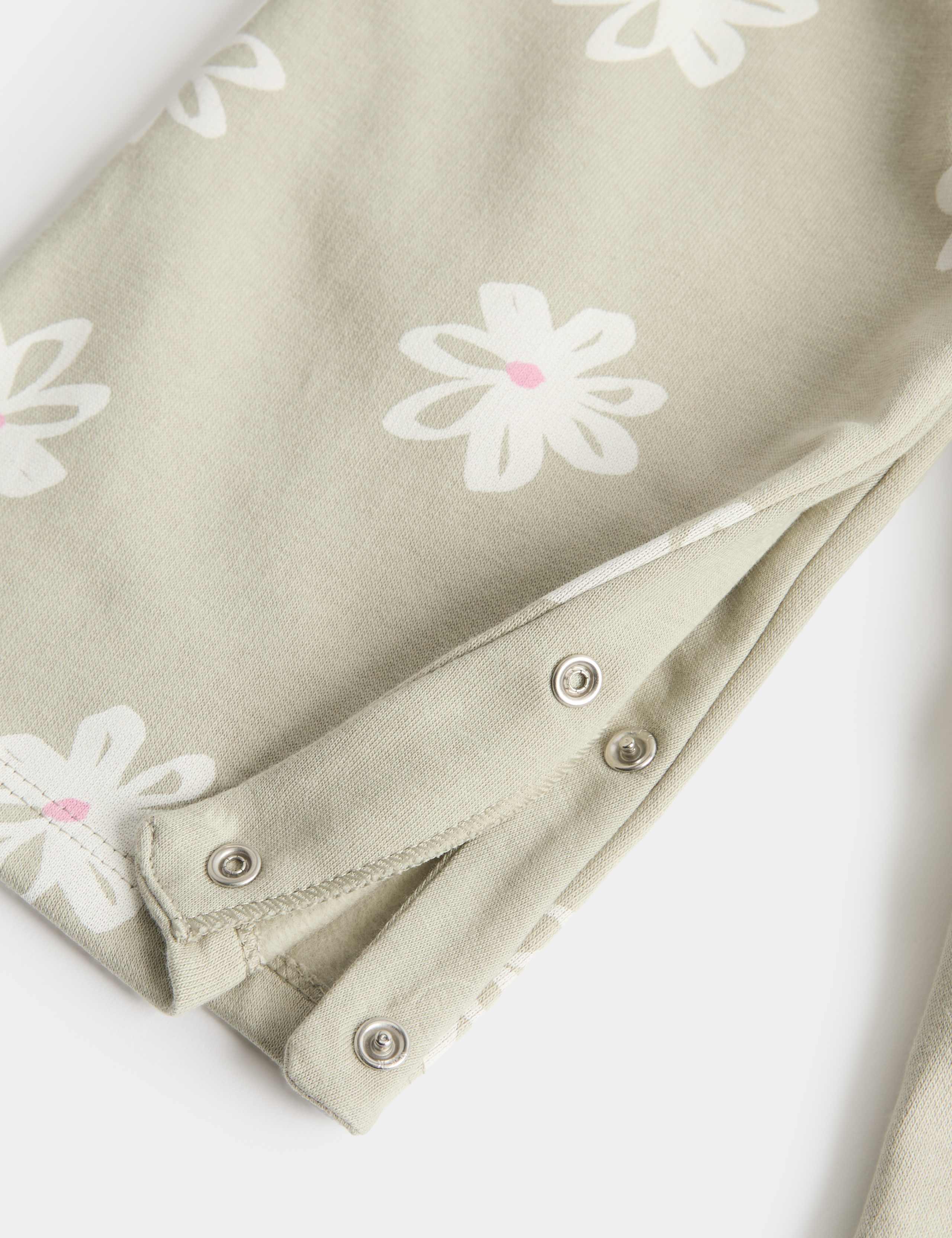 2 Piece Jersey Flower Dungarees with Top (0-3 Yrs) 3 of 3