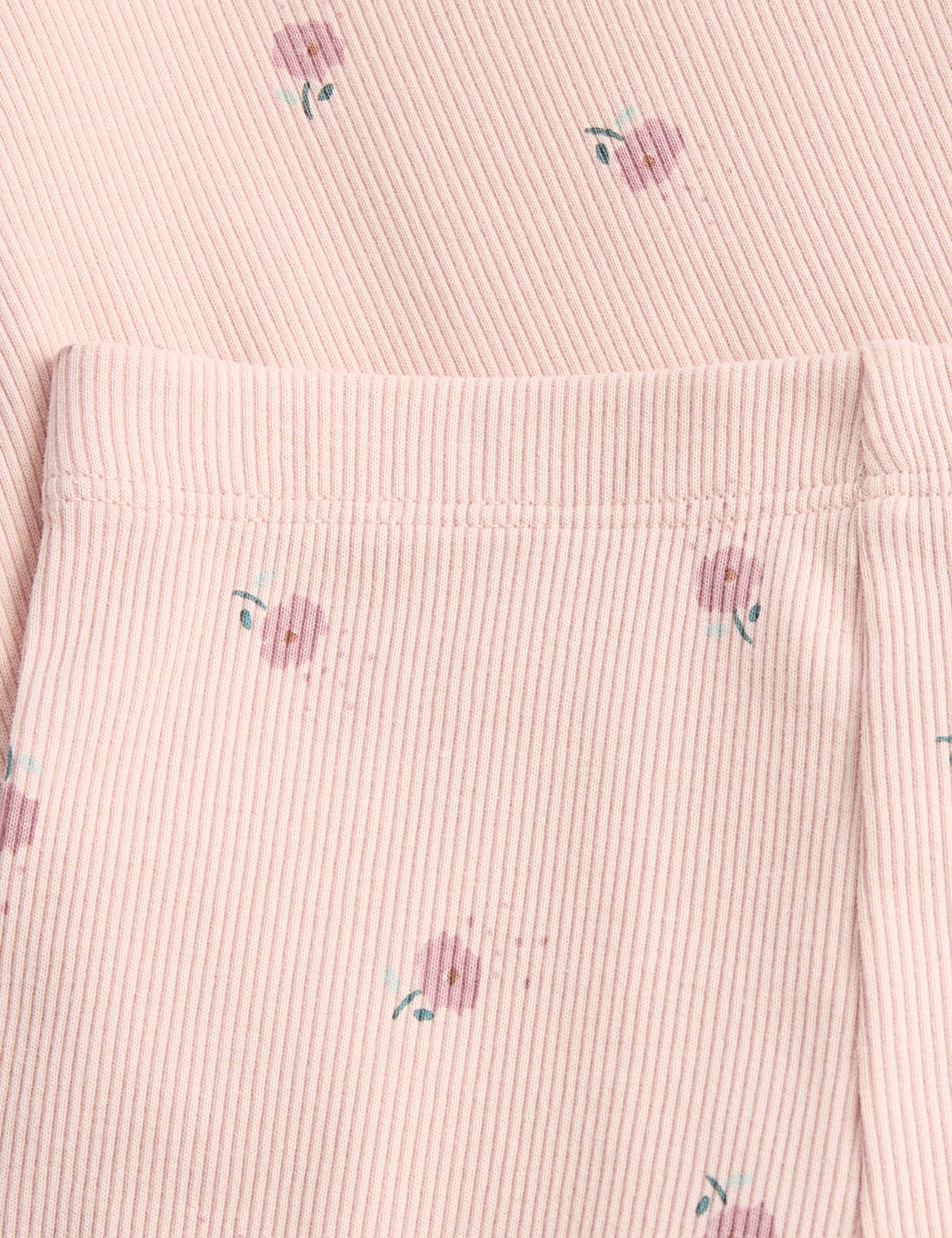 2 Piece Cotton Rich Floral Jersey Outfit (0-3 Yrs) 2 of 2
