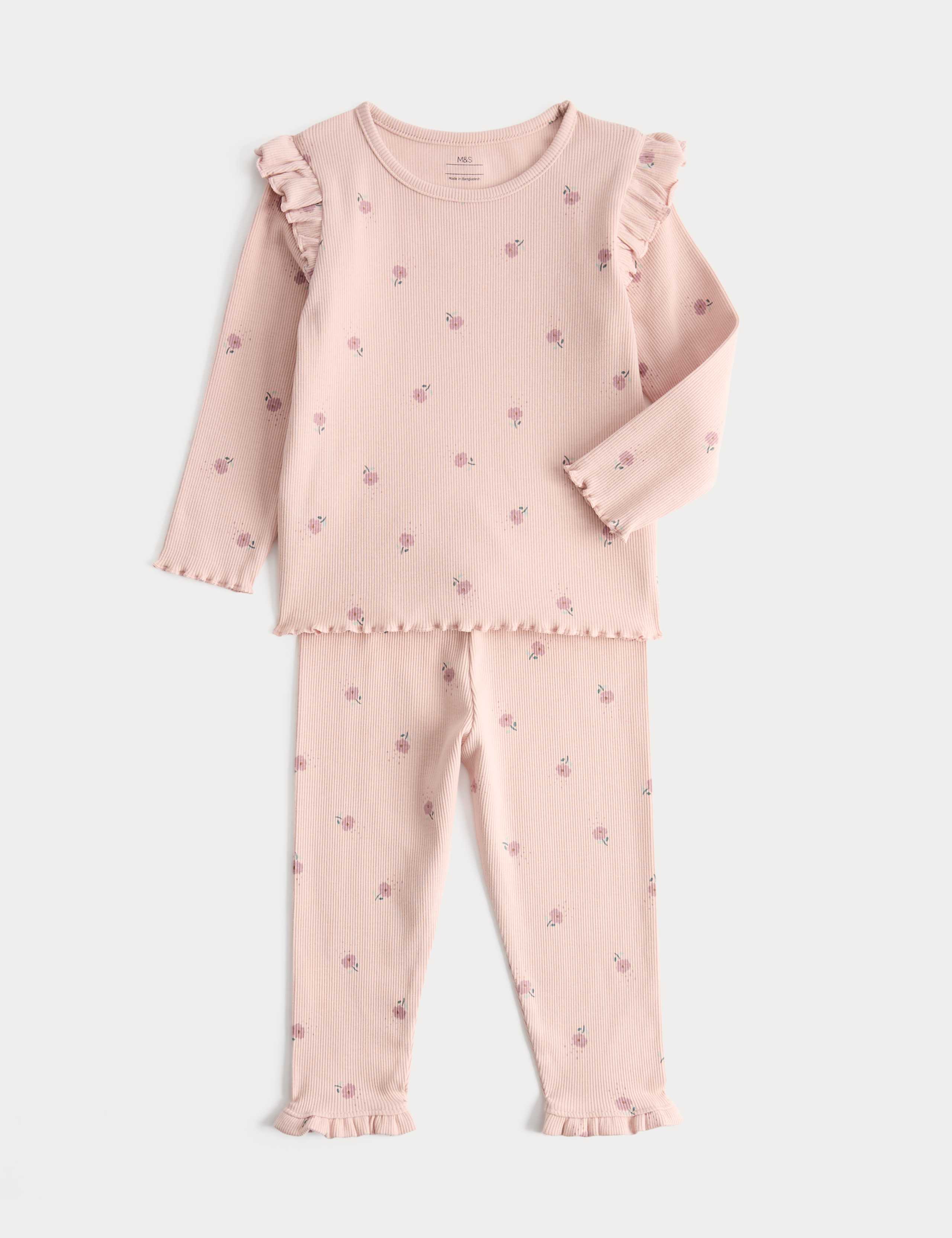 2 Piece Cotton Rich Floral Jersey Outfit (0-3 Yrs) 1 of 2