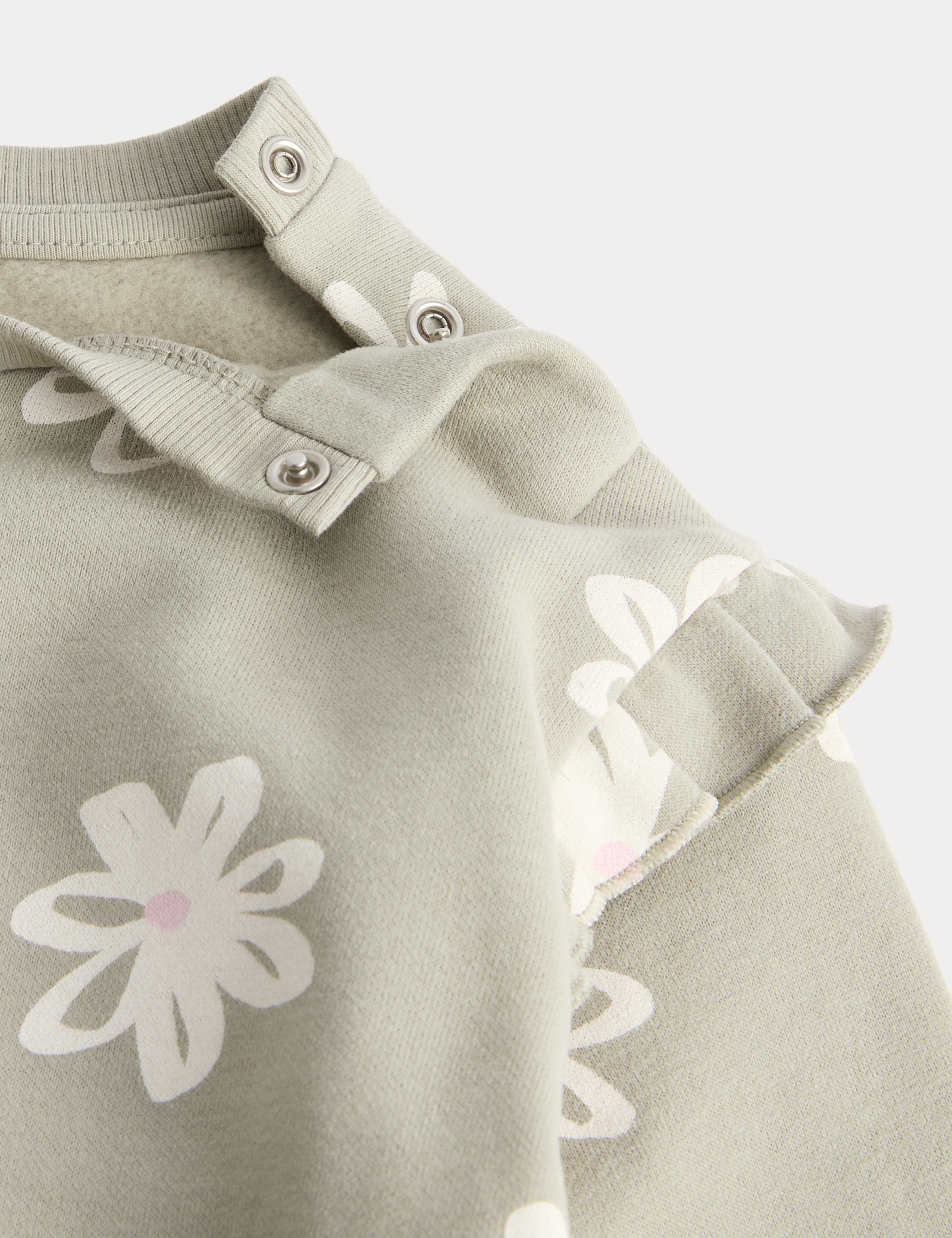 2 Piece Cotton Rich Floral Sweat Outfit (0-5 Yrs) 3 of 3
