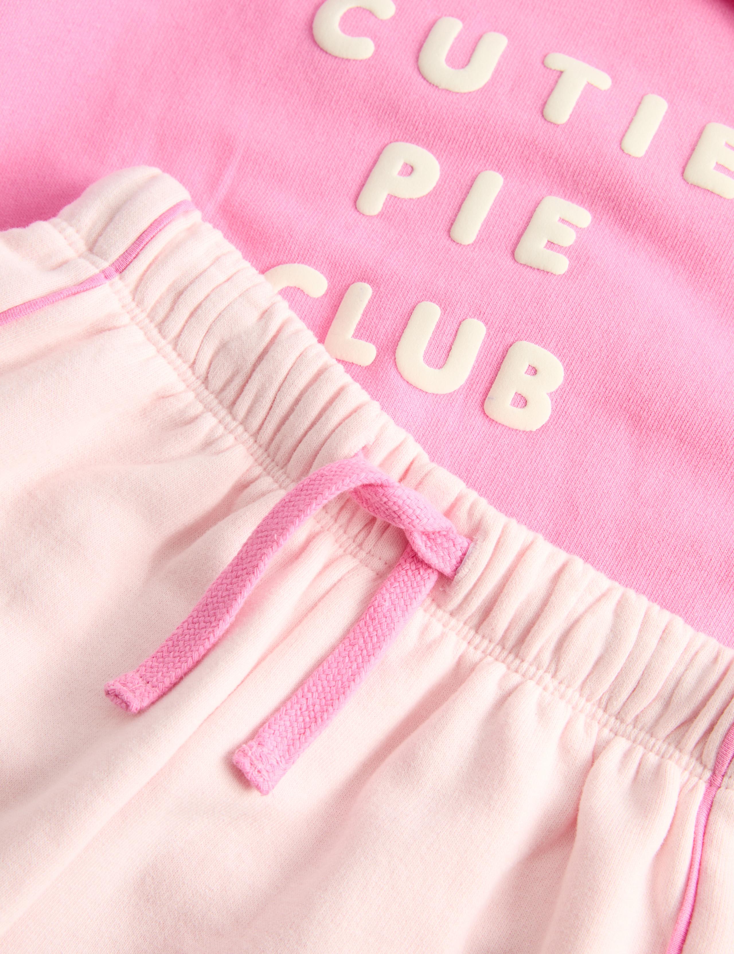 Cotton Rich Cherry Sweat Outfit (0-5 Yrs) 2 of 2
