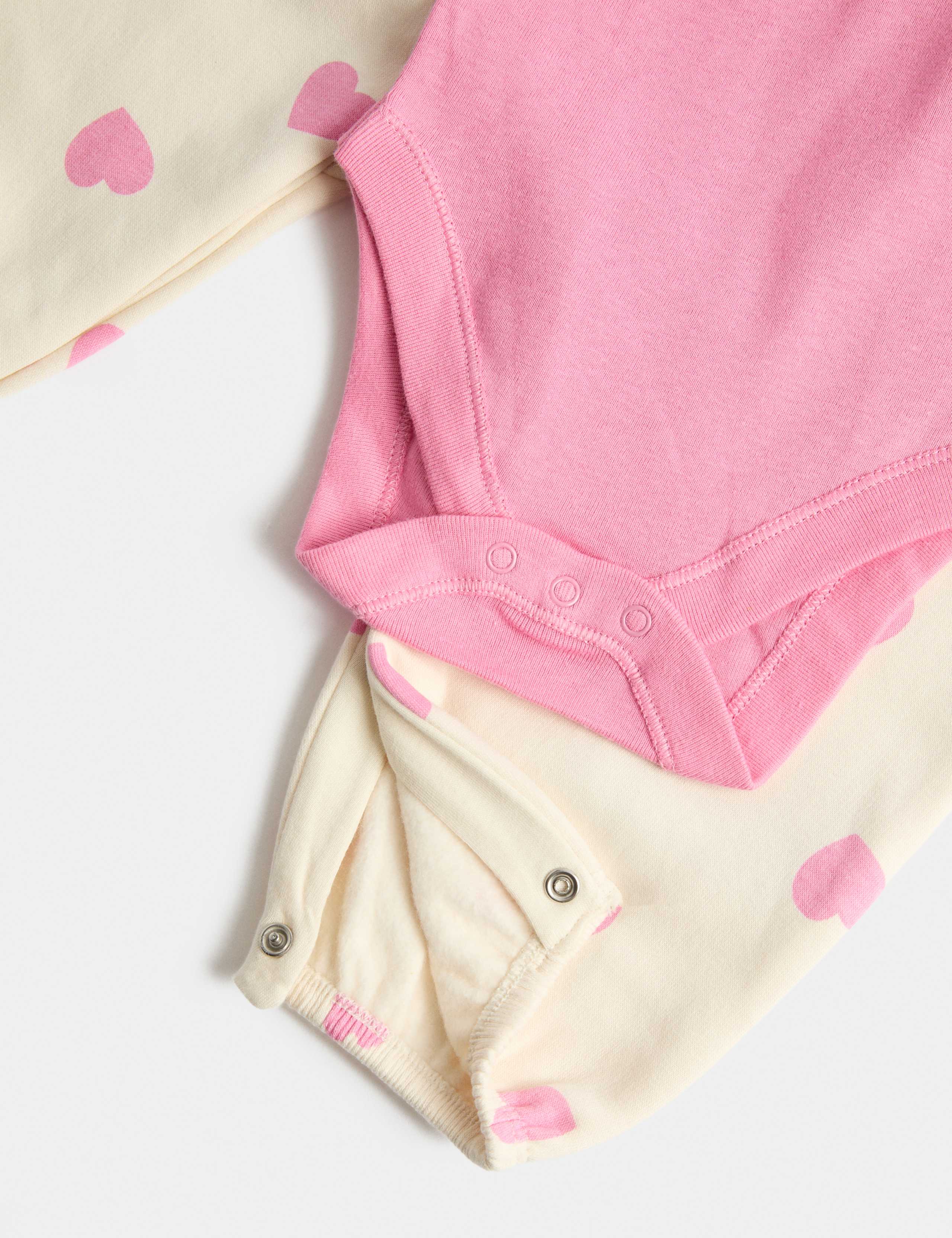2pc Heart Dungaree and Bodysuit (0-3 Yrs) 3 of 3