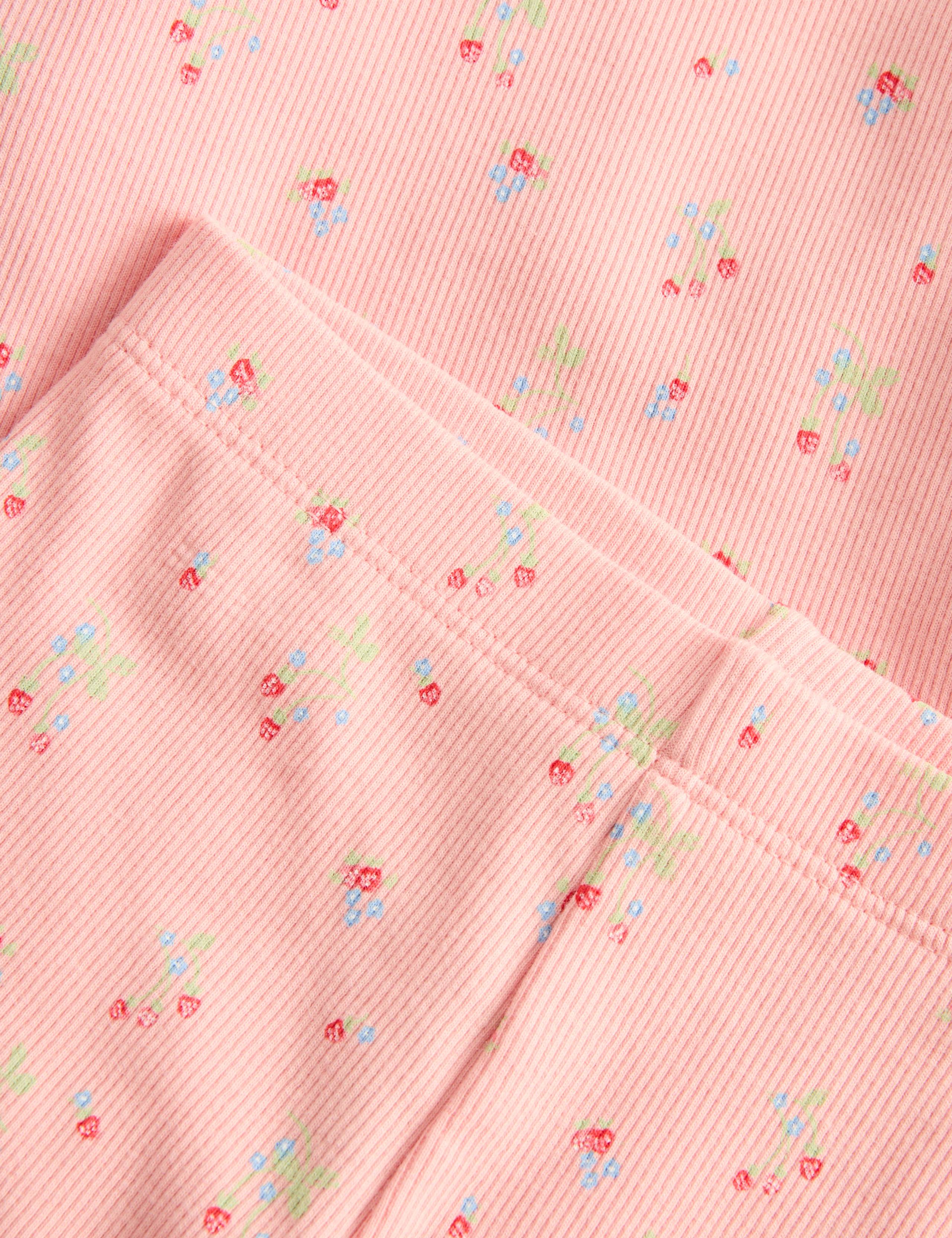 3pc Cotton Rich Jersey Strawberry Ditsy Outfit (0-3 Yrs) 2 of 2