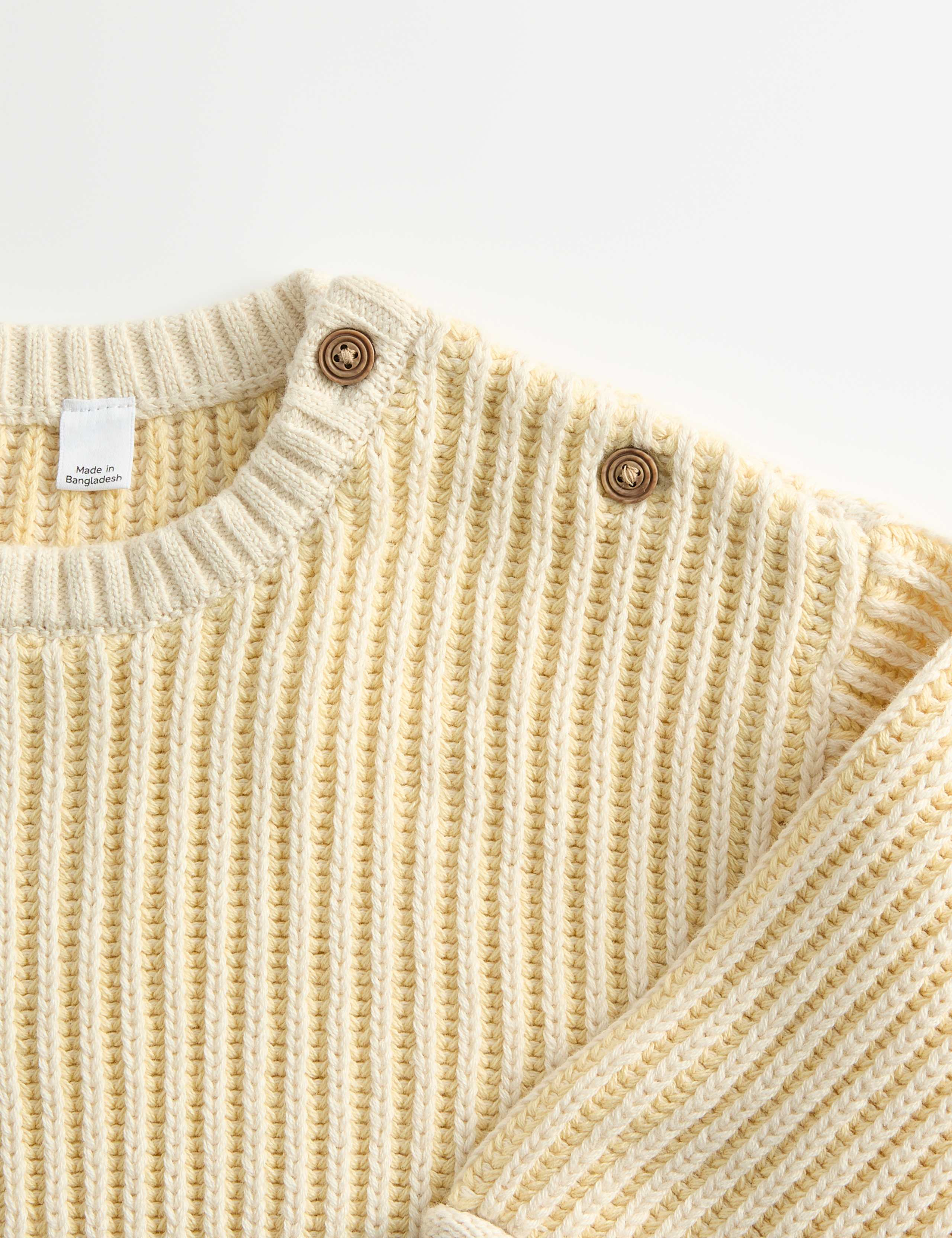 Pure Cotton Knitted Jumper (0-6 Yrs) 2 of 2