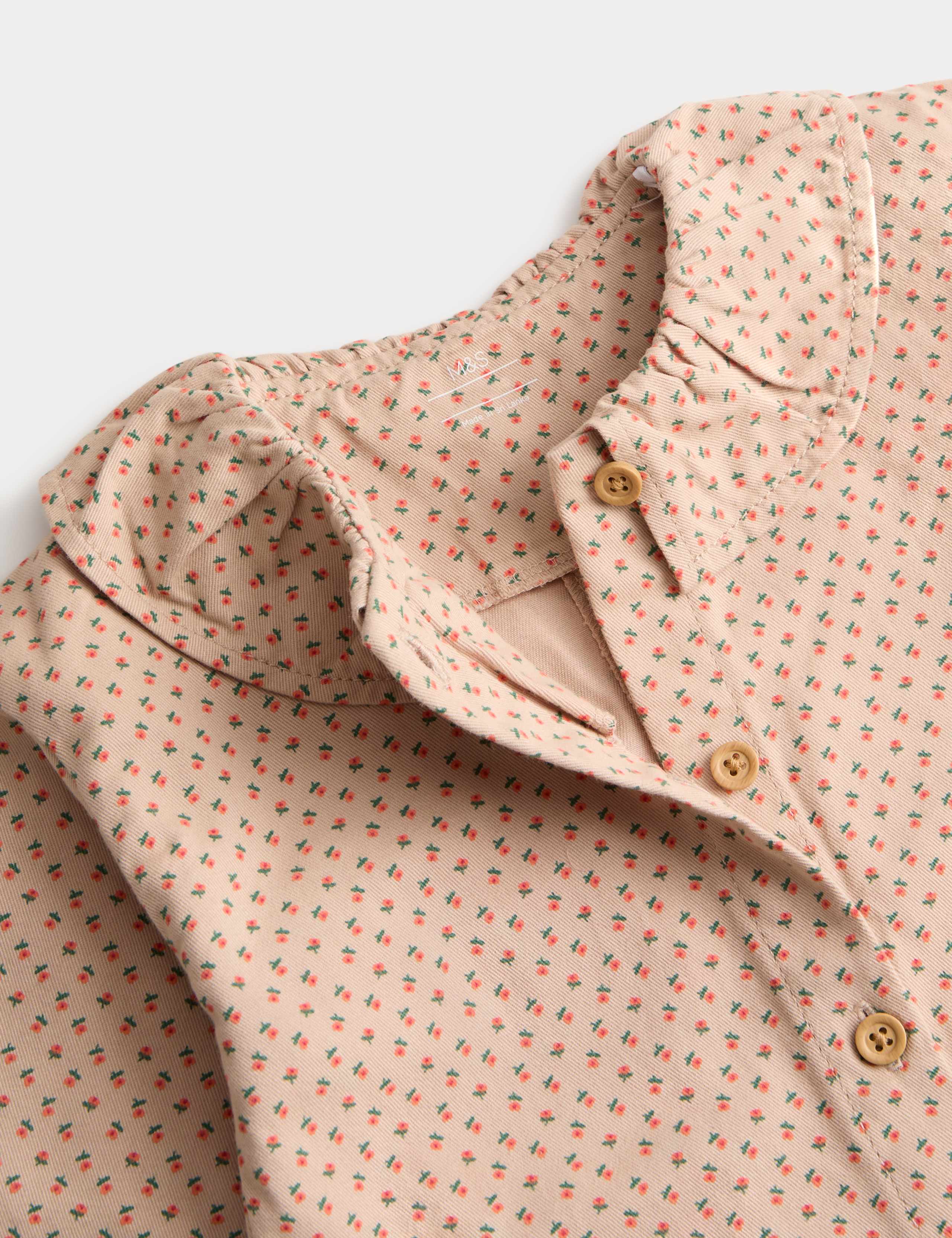 Pure Cotton Ditsy Floral All in One (0-3 Yrs) 6 of 7