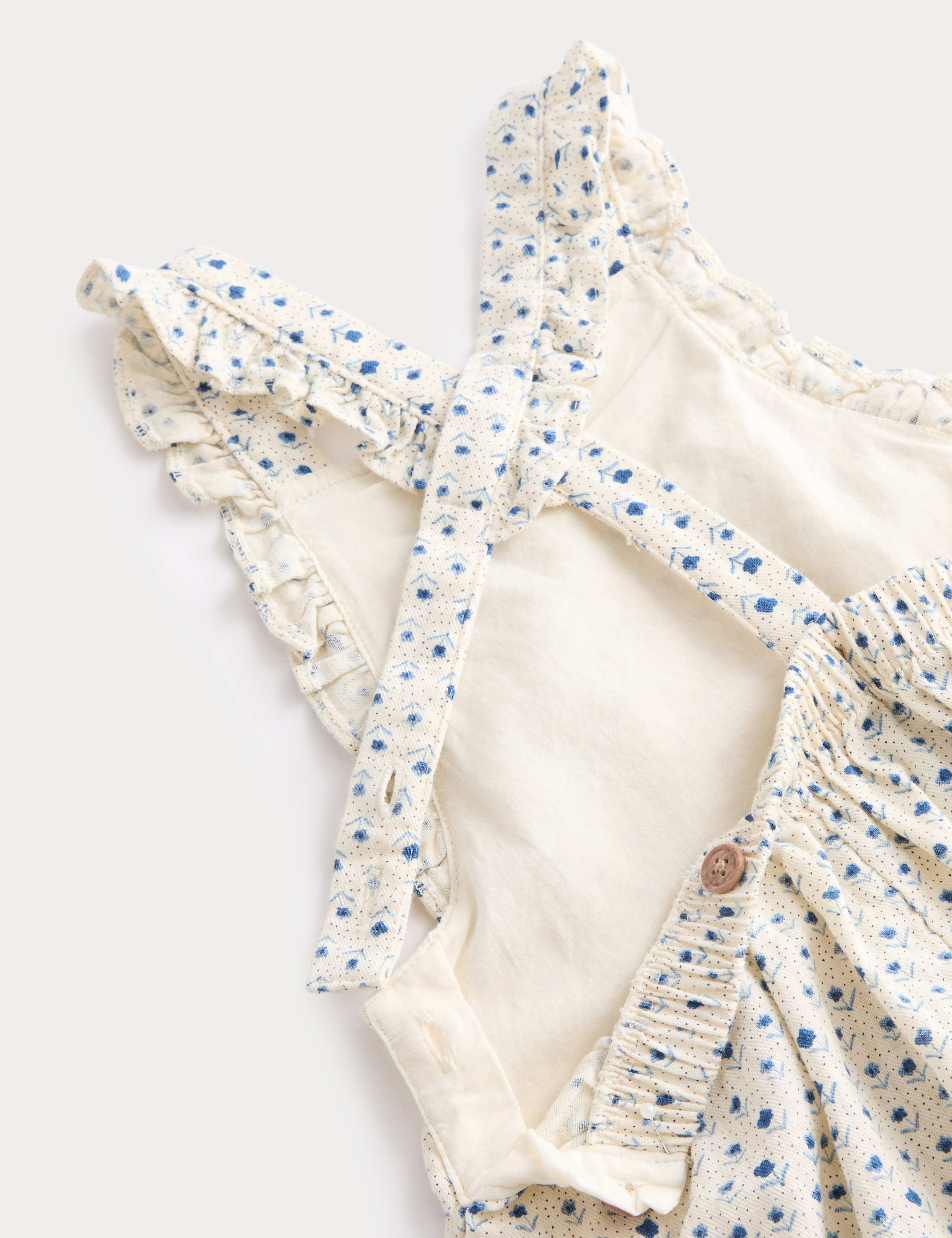 2 Piece Pure Cotton Dungarees with Top (0-6 Yrs) 2 of 3